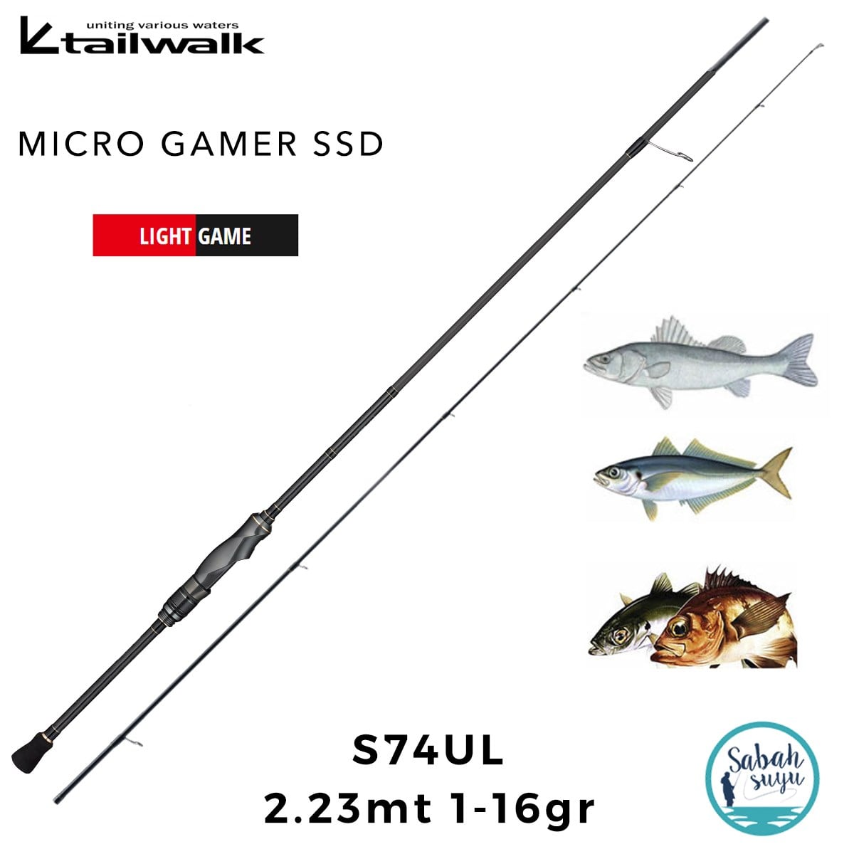 Tailwalk SSD Micro Gamer S74UL 2.23mt 1-16gr (2P) LRF Kamış