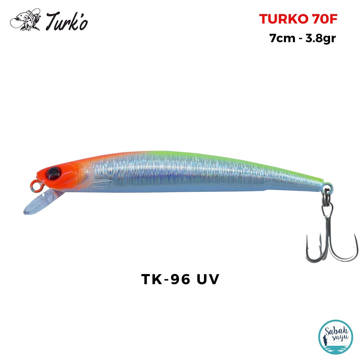 Turko 70mm 3.8gr Maket Balık TY-96 UV