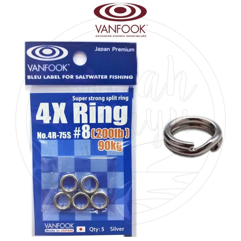 Vanfook 4R75S Split Ring Halka #8 90KG (200LB)