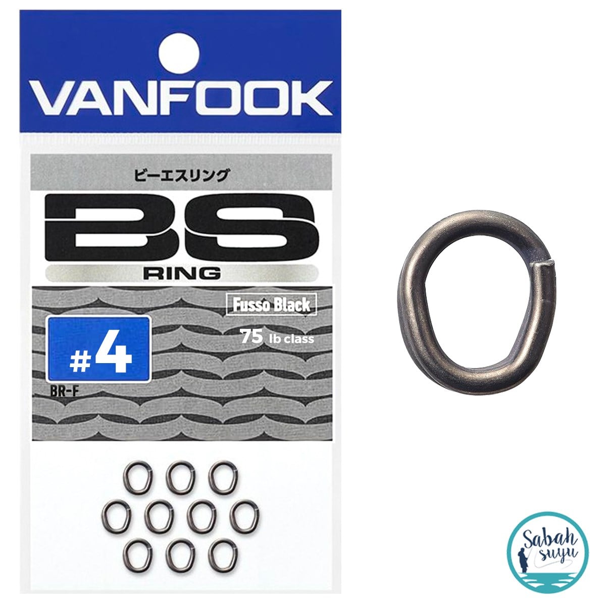 Vanfook BS Split Ring Halka Fusso Black #4 75lb (10 Adet)