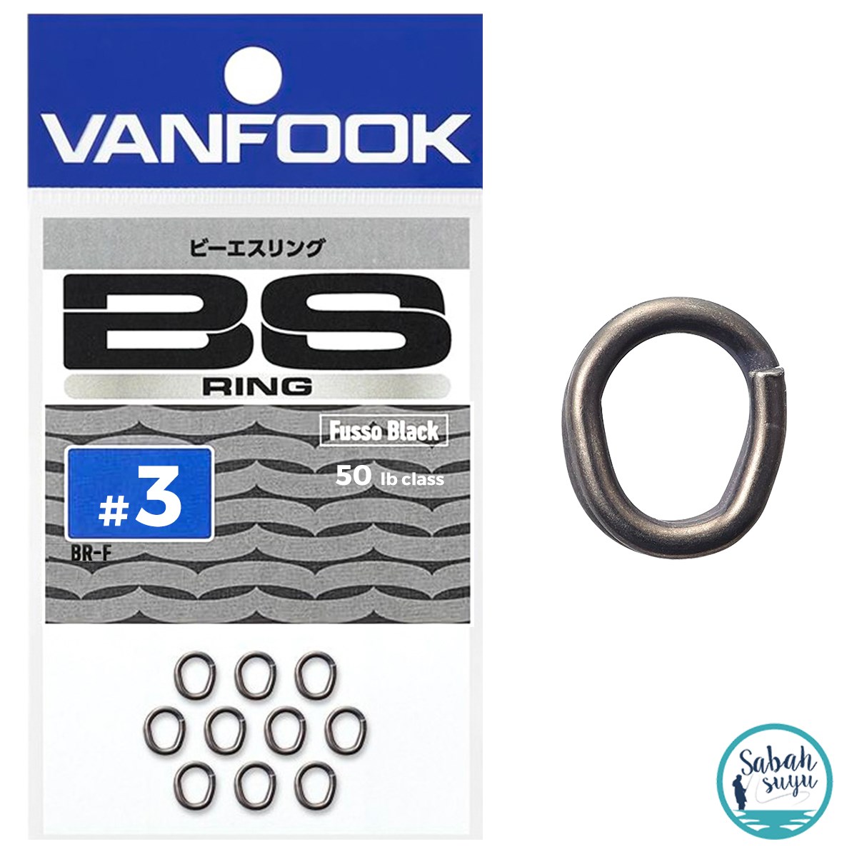 Vanfook BS Split Ring Halka Fusso Black #3 50lb (10 Adet)