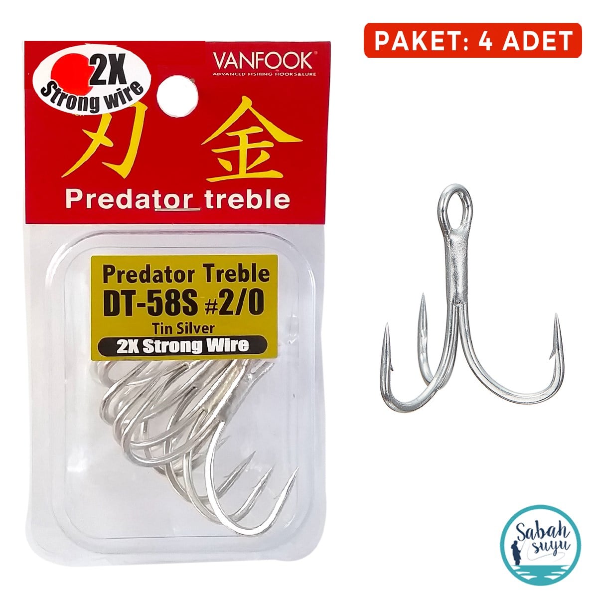 Vanfook DT-58S Üçlü İğne #2/0