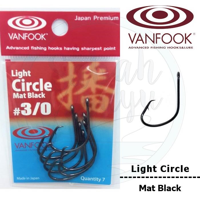 Vanfook Light Circle İğne Mat Black #3/0