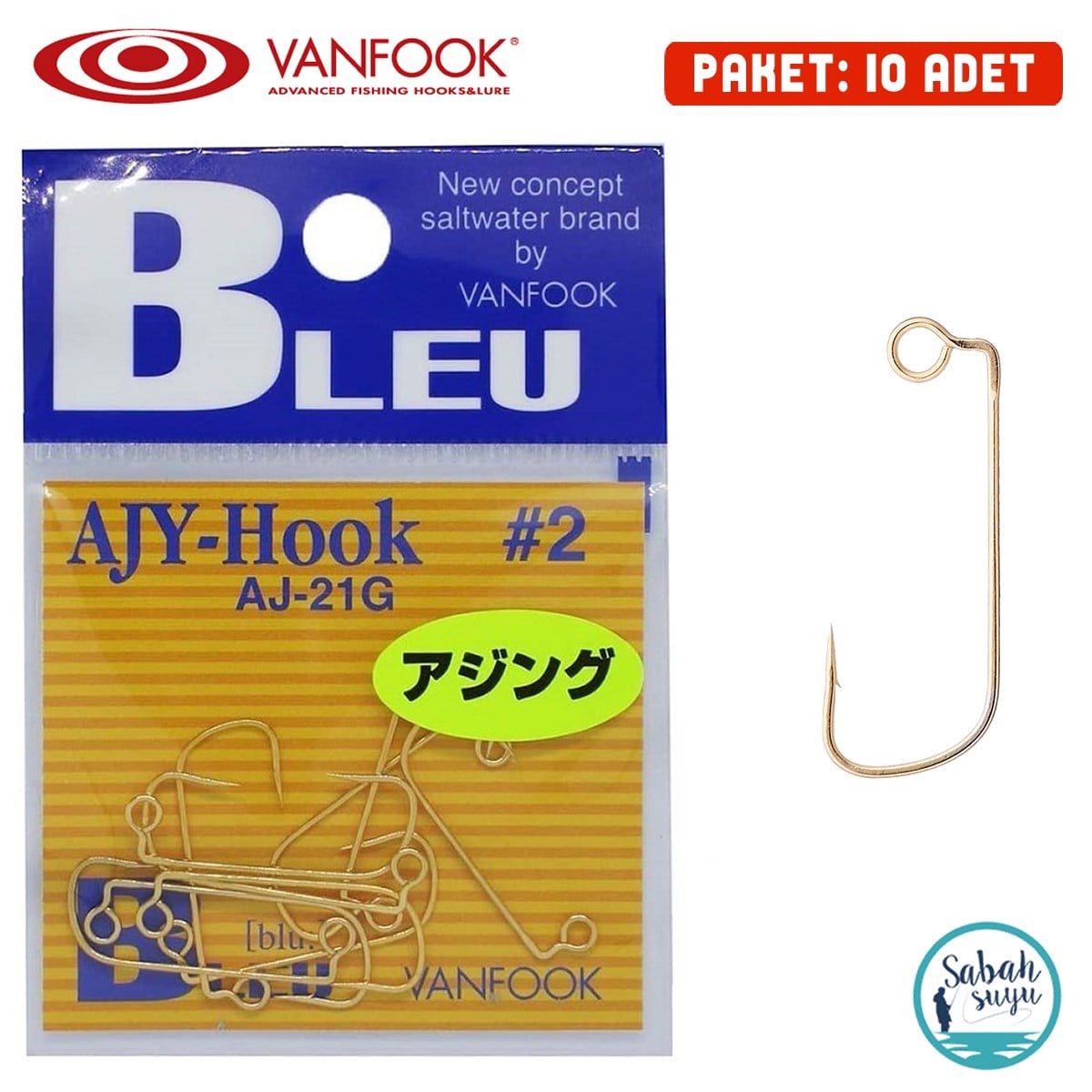 Vanfook Ofset İğne AJ-21G Gold #2 (10Ad)