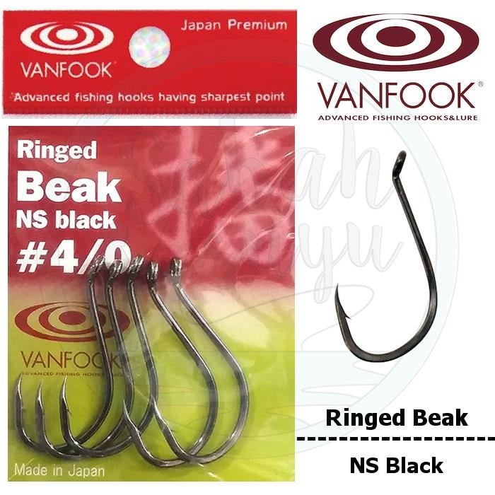 Vanfook Ringed Beak Delikli İğne NS Black #4/0