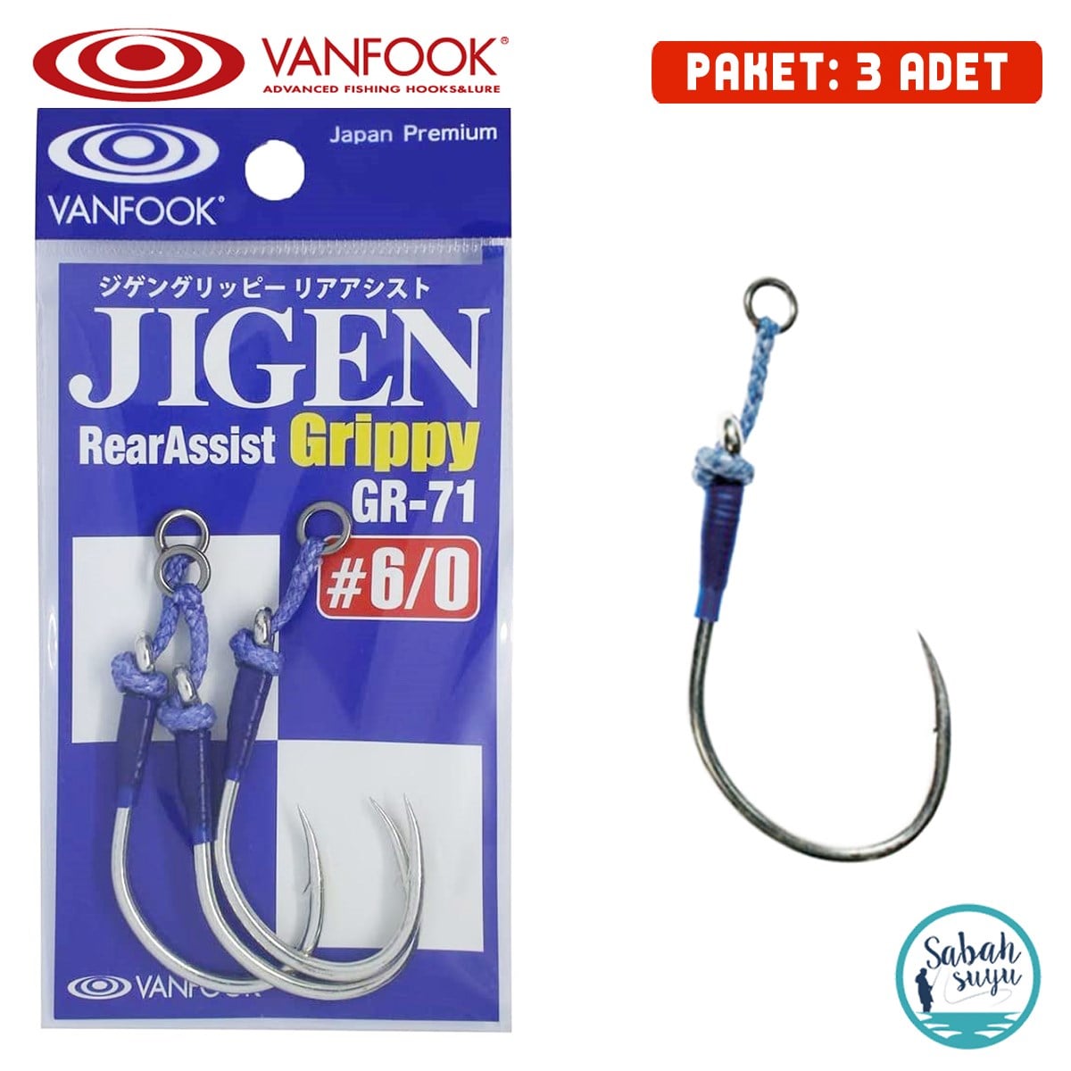 Vanfook Tekli Asist İğnesi GR-71 #6/0 (3Ad)