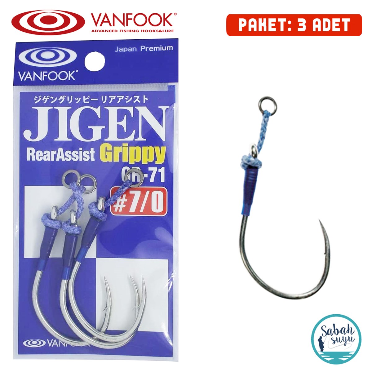 Vanfook Tekli Asist İğnesi GR-71 #7/0 (3Ad)