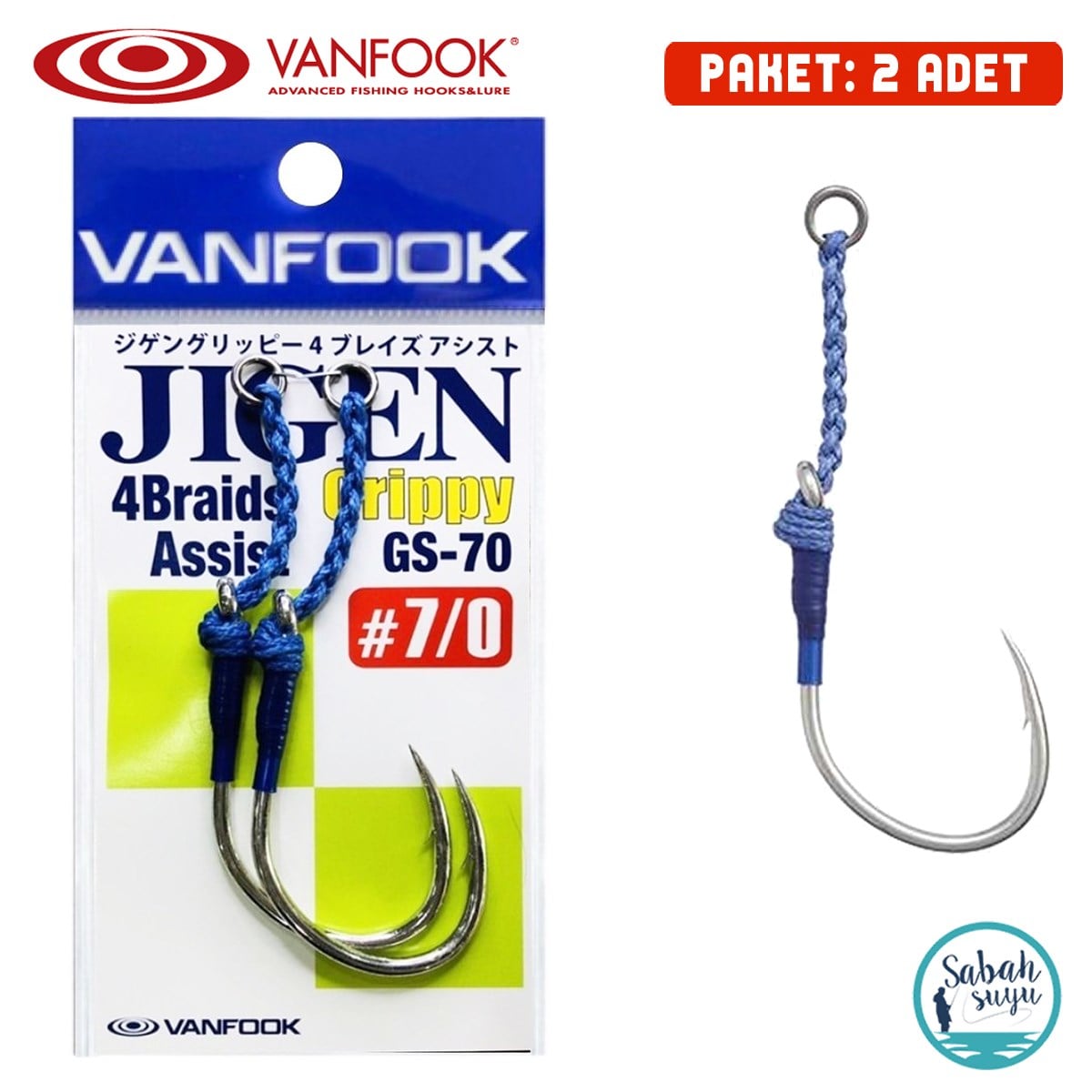 Vanfook Tekli Asist İğnesi GS-70 #7/0 (2Ad)
