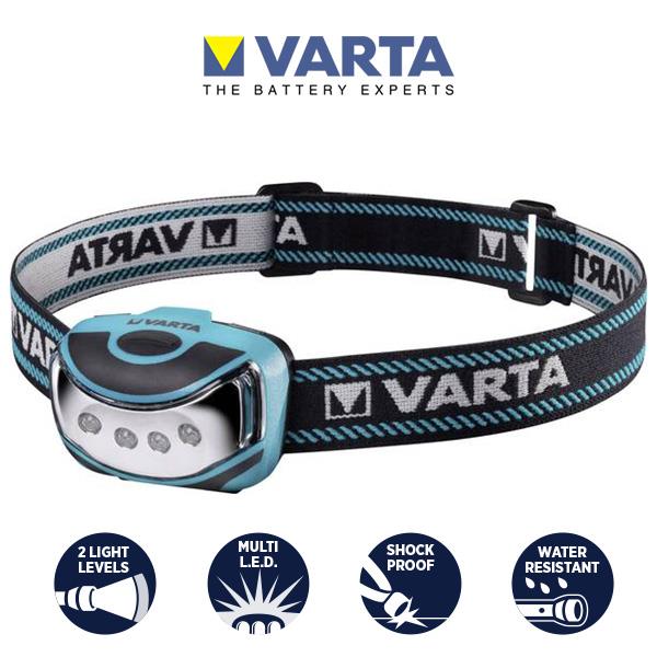 Varta 16630 50 lm 20mt Balıkçı Led Kafa Lambası 3XAAA