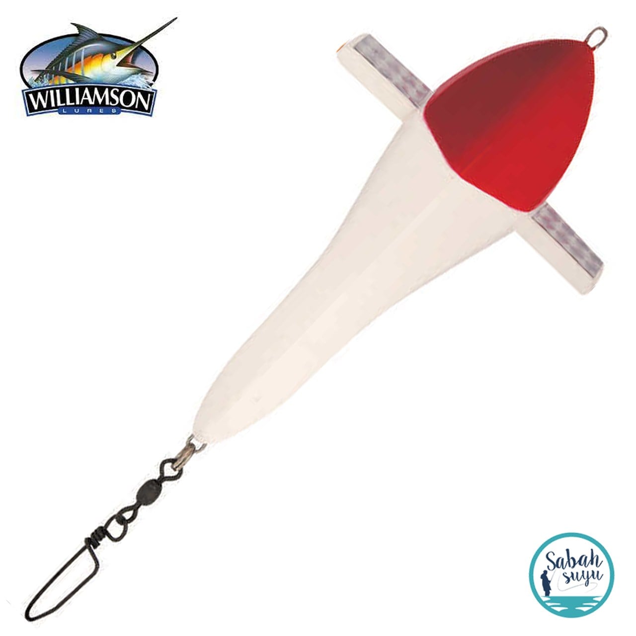 Williamson Cezbedici Kuş (Trolling Teaser Bird) 13cm Kırmızı Beyaz