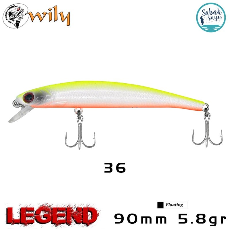 Wily Legend 90F 9cm 5.8gr No:36 Maket Balık