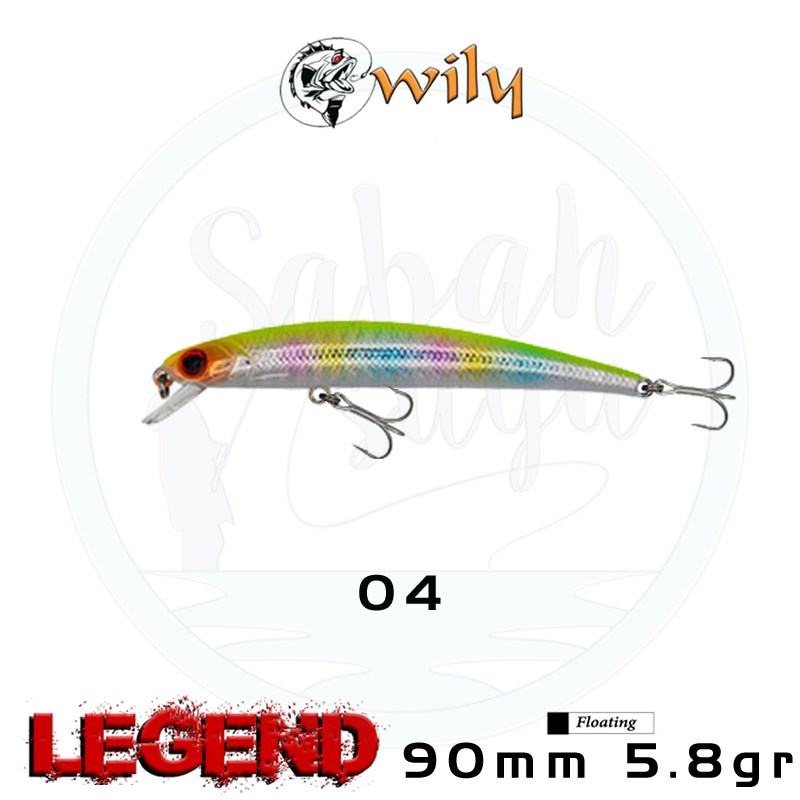 Wily Legend 90F 9cm 5.8gr No:04 Maket Balık