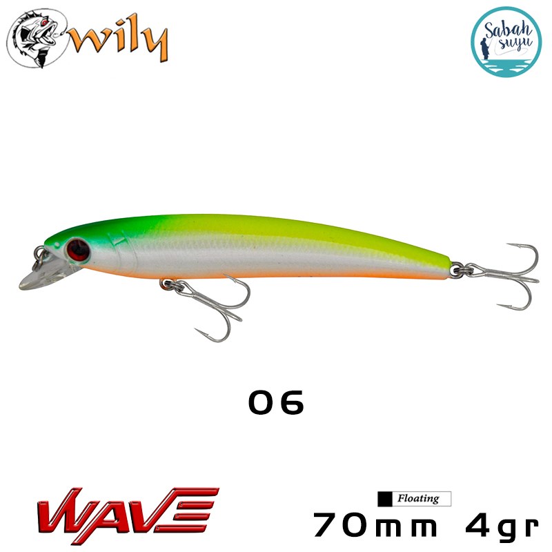 Wily Wave 70F 7cm 4gr No:06 Maket Balık