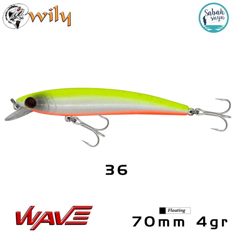 Wily Wave 70F 7cm 4gr No:36 Maket Balık