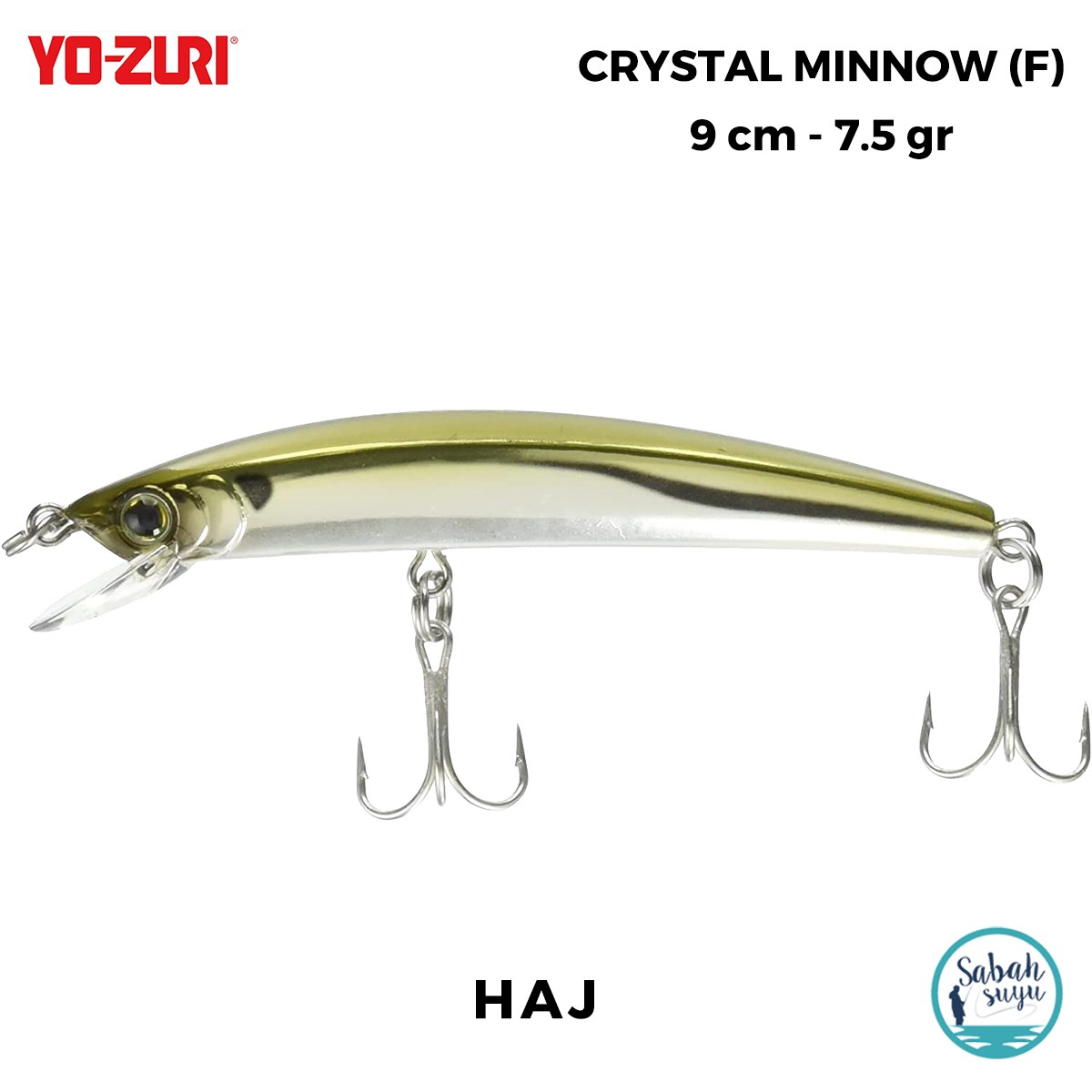 Yozuri Crystal Minnow F 1123 9cm 7.5gr Sahte Balık HAJ