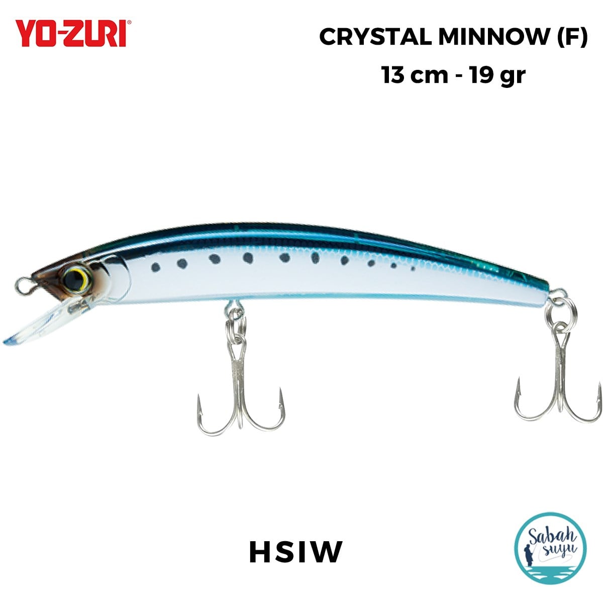 Yozuri Crystal Minnow F 1125 13cm 19gr Sahte Balık HSIW