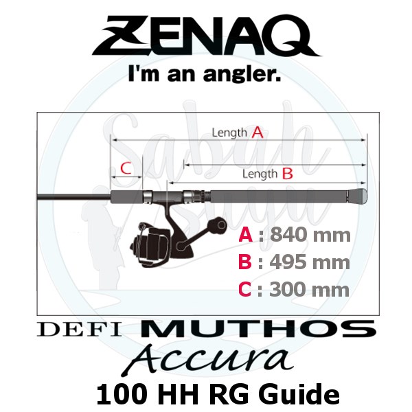 Zenaq Defi Muthos Accura 100HH (RG) 305cm 40-150 / 60-230gr Shore