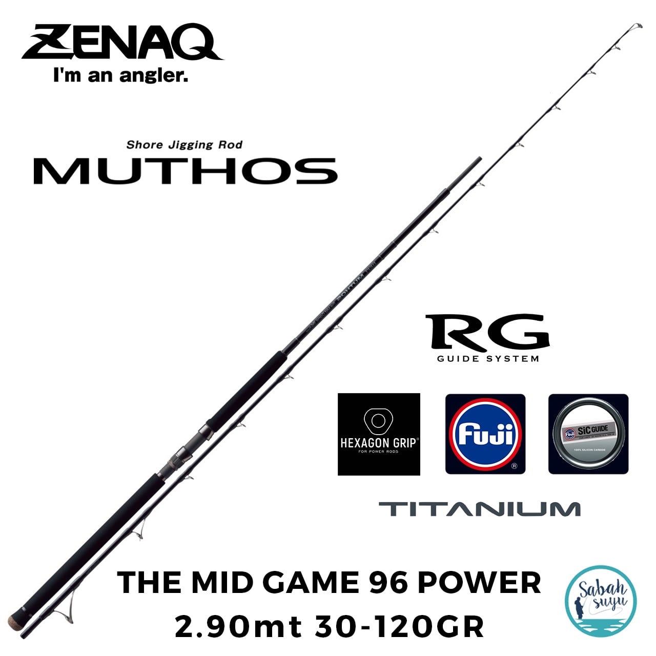 Zenaq Defi Muthos The Mid Game 96 Power (RG) 290cm 30-120gr Shore Jigging Kamış