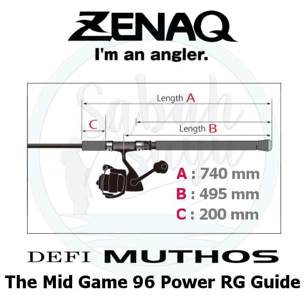 Zenaq Defi Muthos The Mid Game 96 Power (RG) 290cm 30-120gr Shore