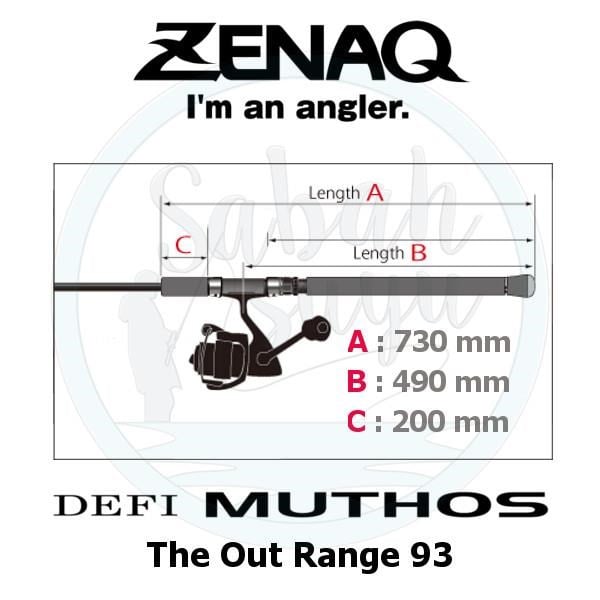 Zenaq Defi Muthos The Out Range 93 (RG) 282cm 14-60 gr Shore