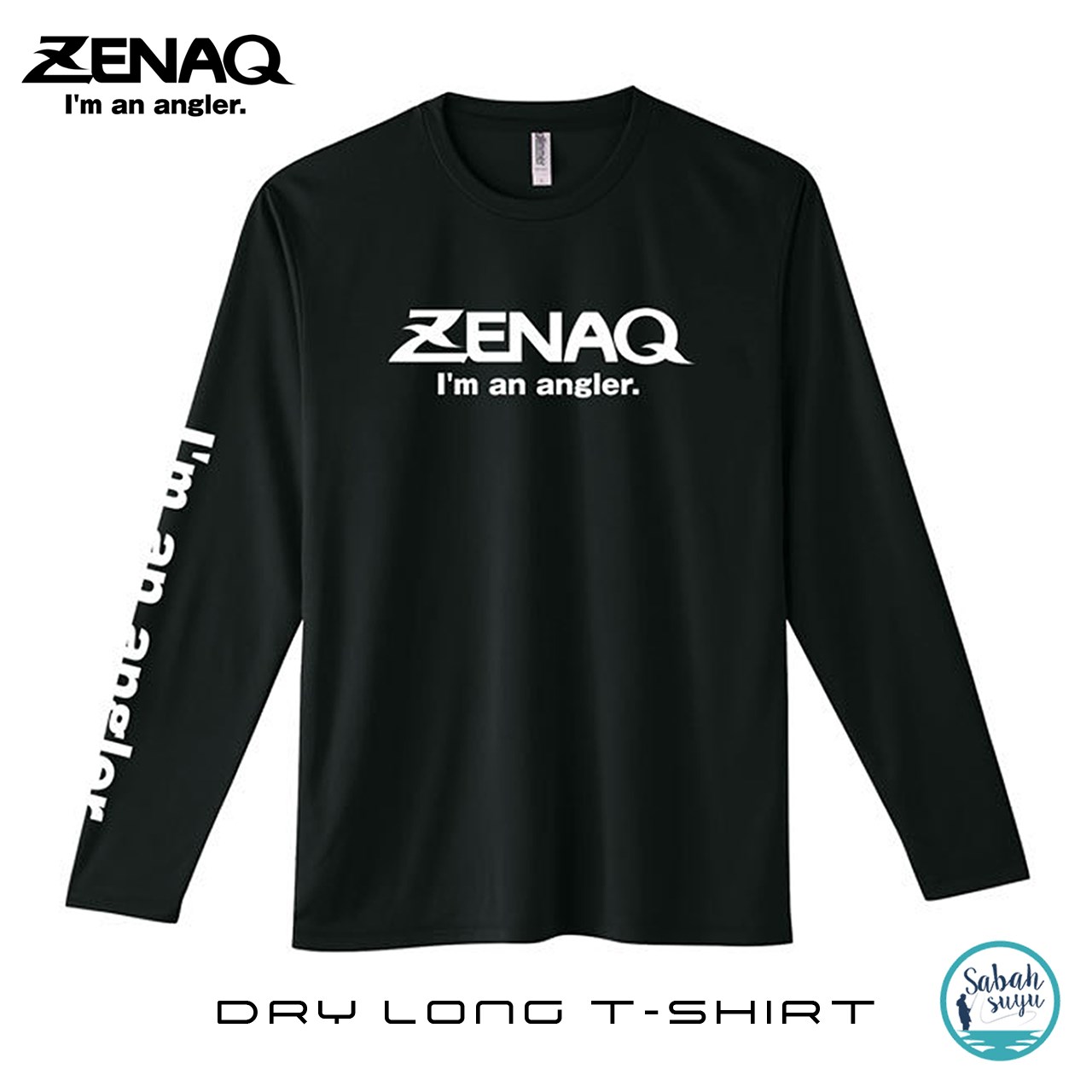 Zenaq Dry Long T-Shirt (Zenaq Logo Black / XL)