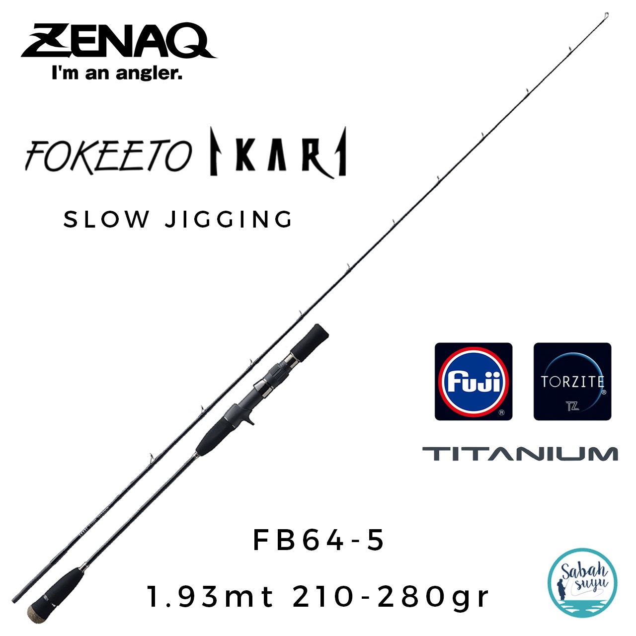 Zenaq Fokeeto FB64-5 İkari 193cm 210-280gr Tetikli Slow Jigging Kamış