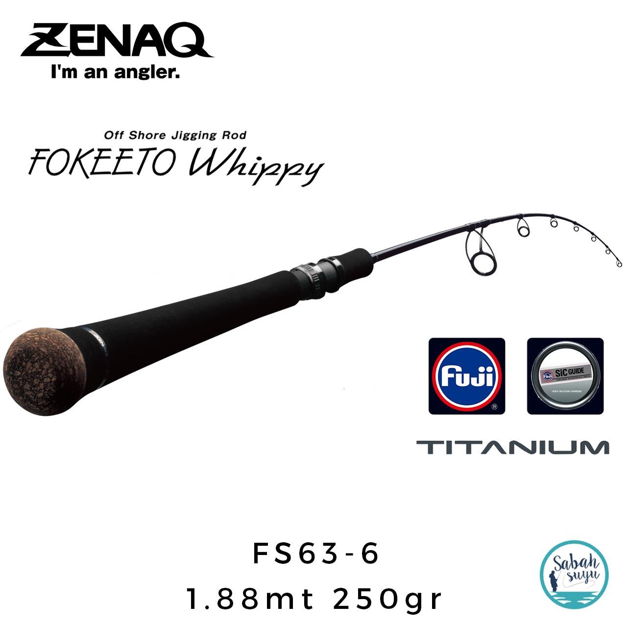 Zenaq Fokeeto Whippy FS63-6 188cm 250gr Jigging Kamış