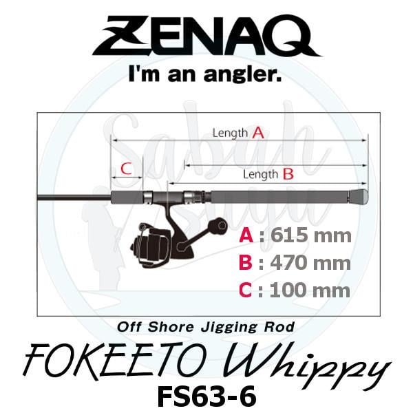 Zenaq Fokeeto Whippy FS63-6 188cm 250gr Jigging Kamış