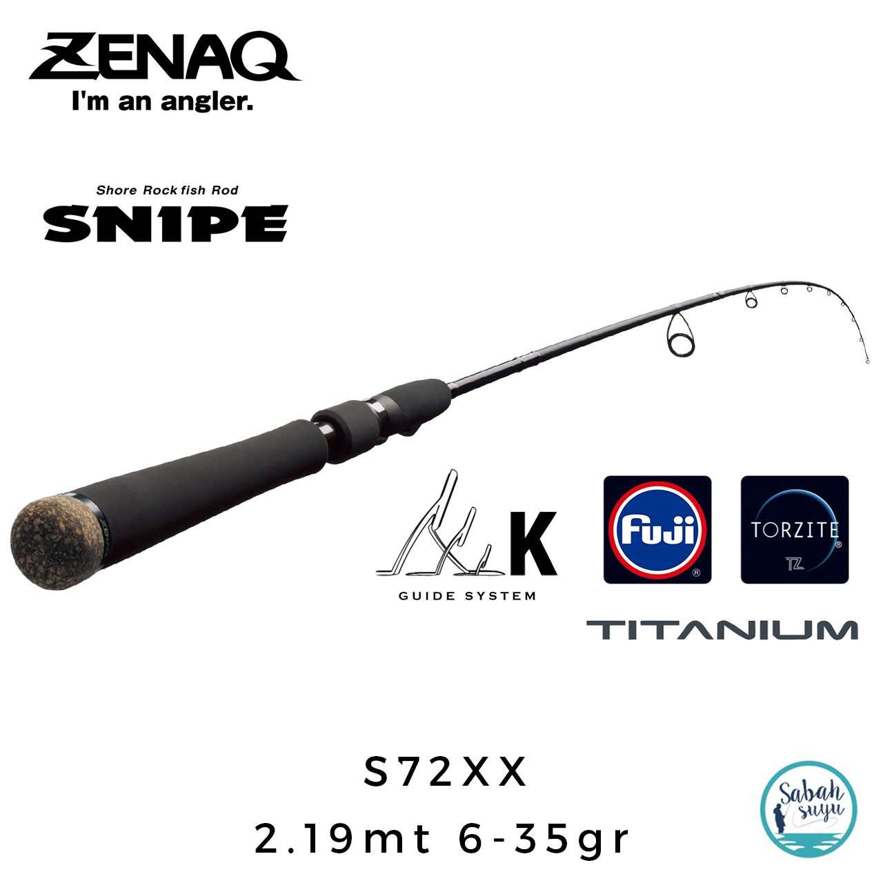 Zenaq Snipe S72XX (K) 2.19mt 6-35gr Spin Kamış