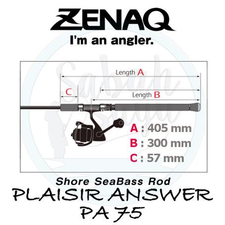 Zenaq Plaisir Answer PA75 Power Arm (RG) 226cm 7-25gr Spin Kamış