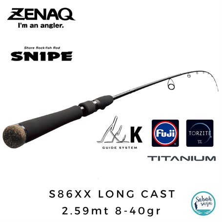 Zenaq Snipe S86XX Long Cast (K) 2.59mt 8-40gr Spin Kamış