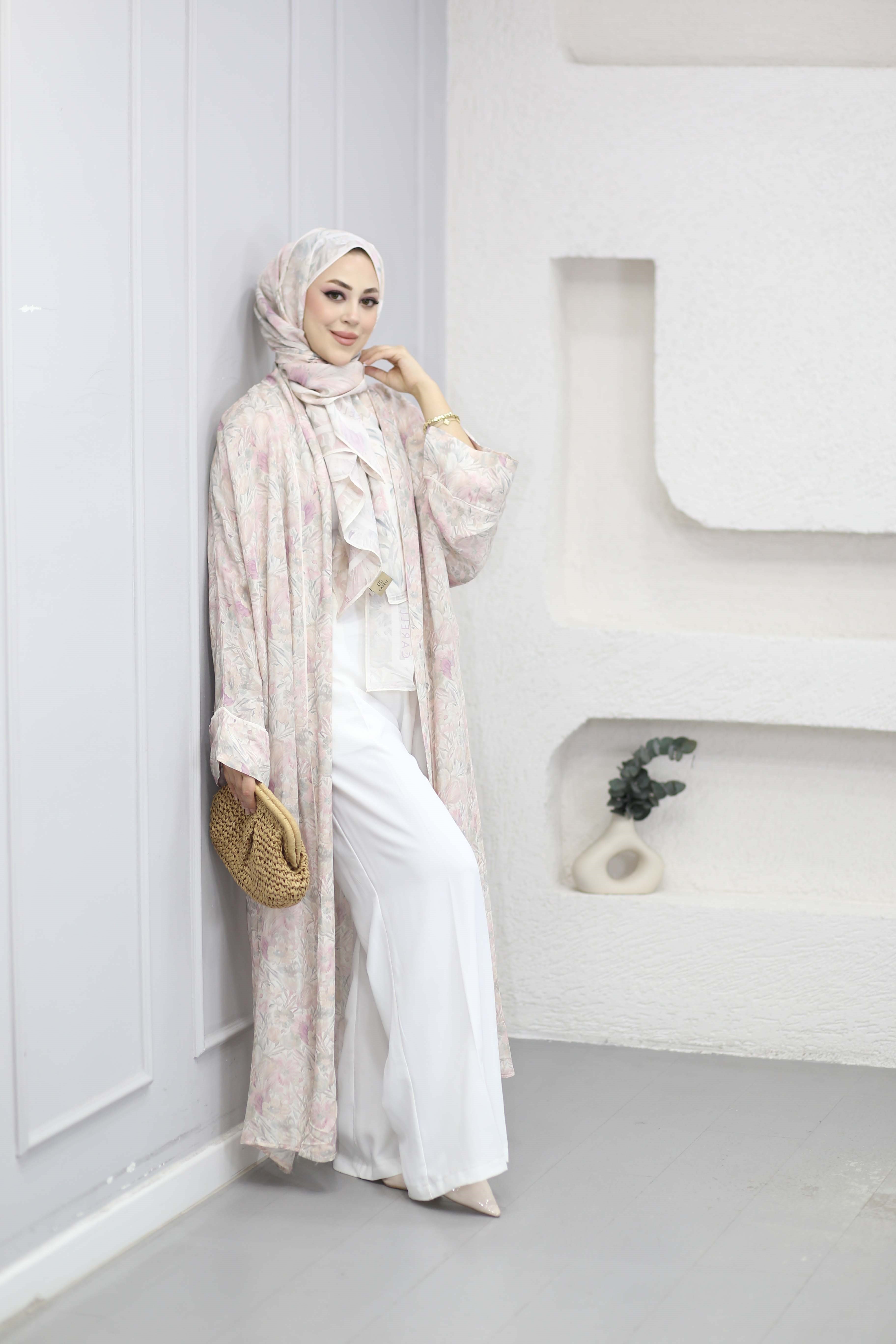 Rosin Floş Abaya Pembe 9471