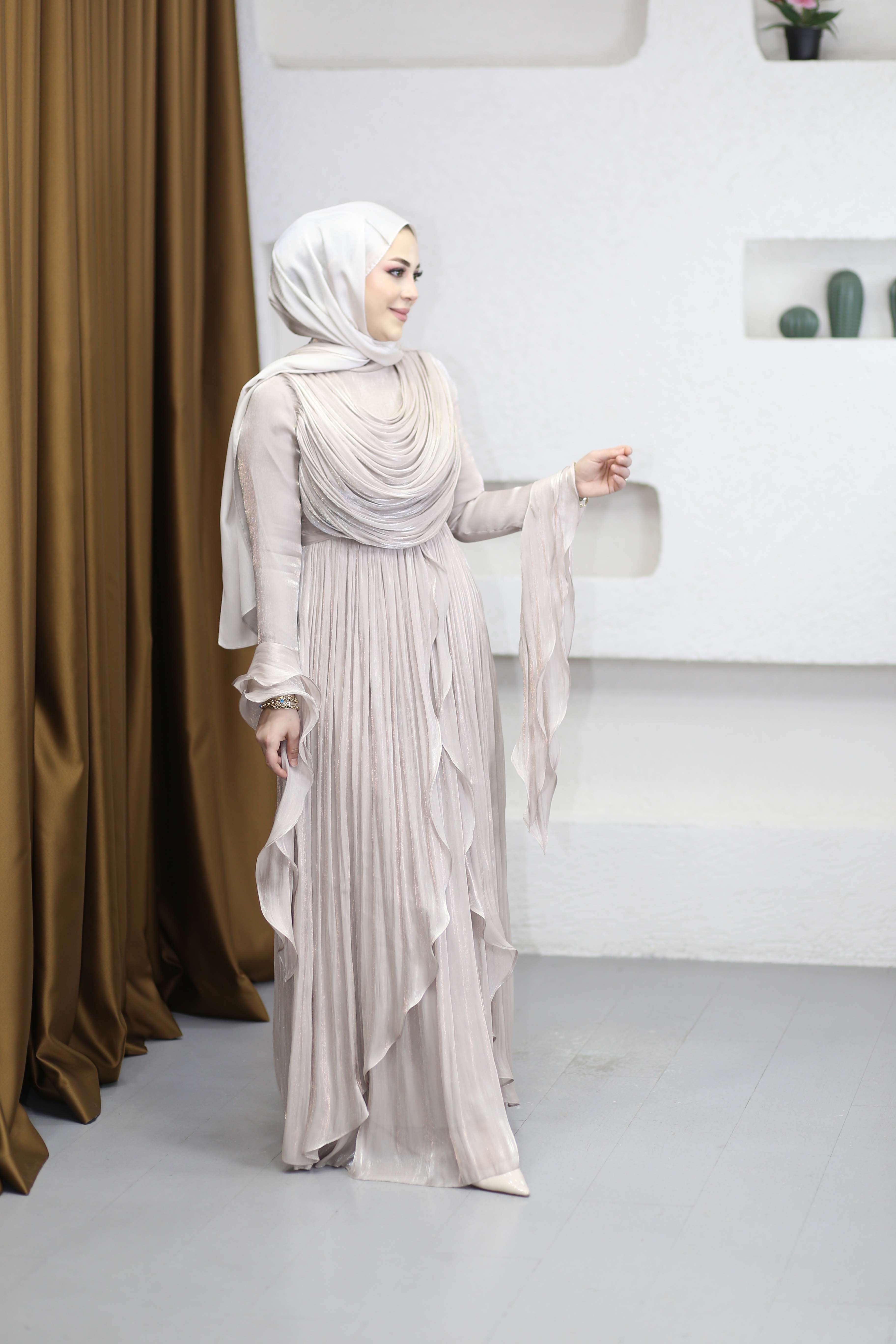 Zarif Abiye Bej 9808