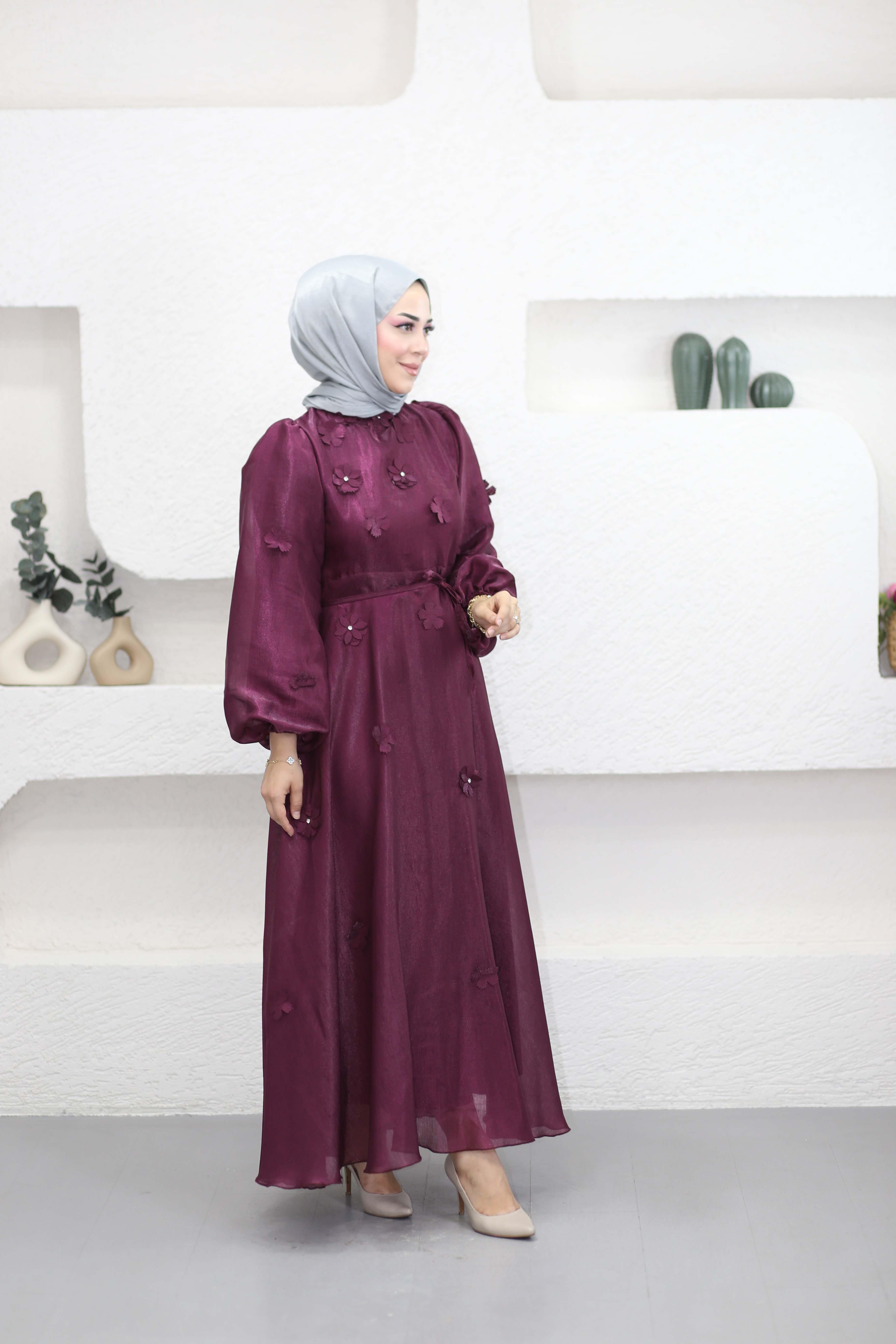 Papatya Abiye Bordo 51131
