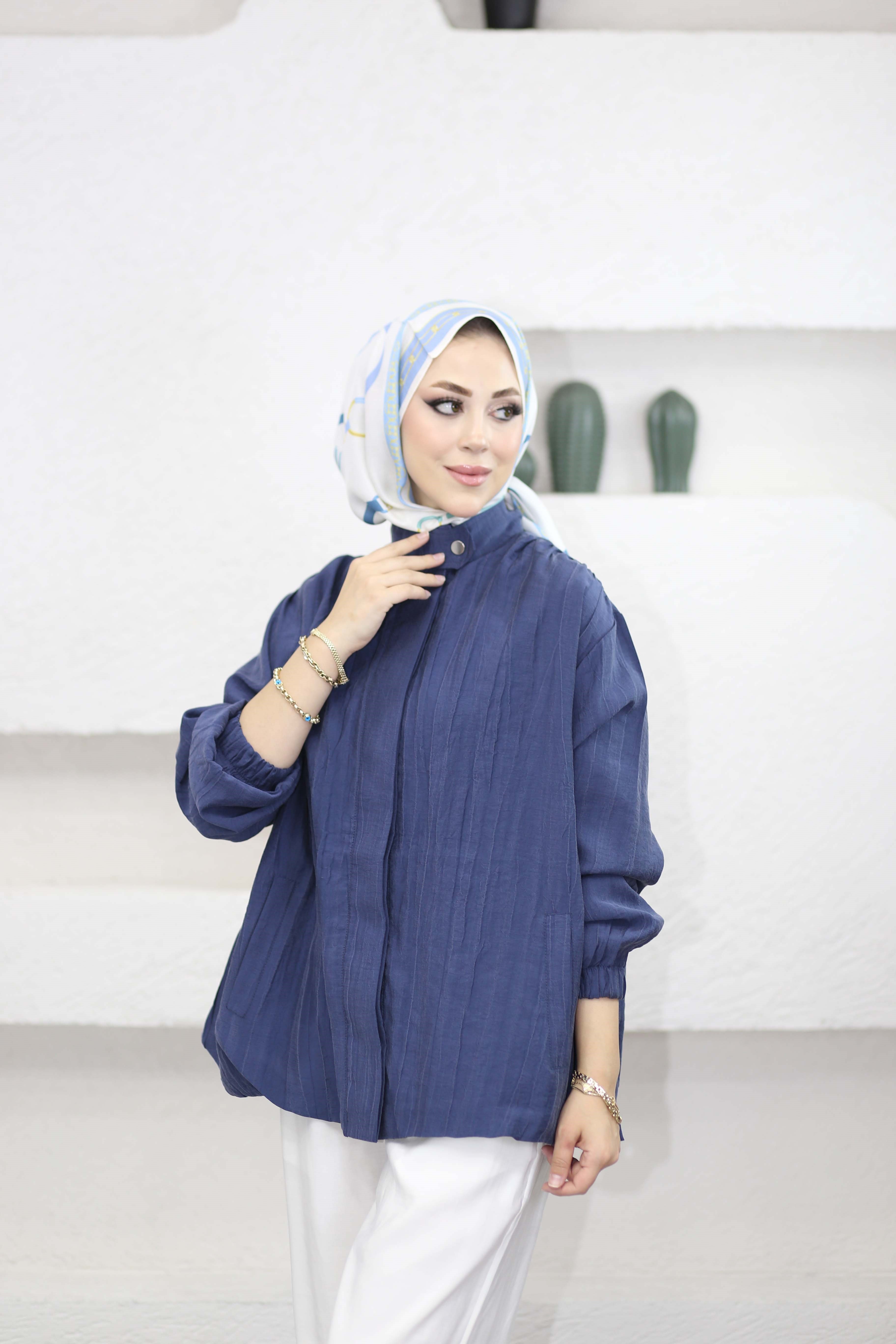 İstro Bomber Ceket Lacivert 6515