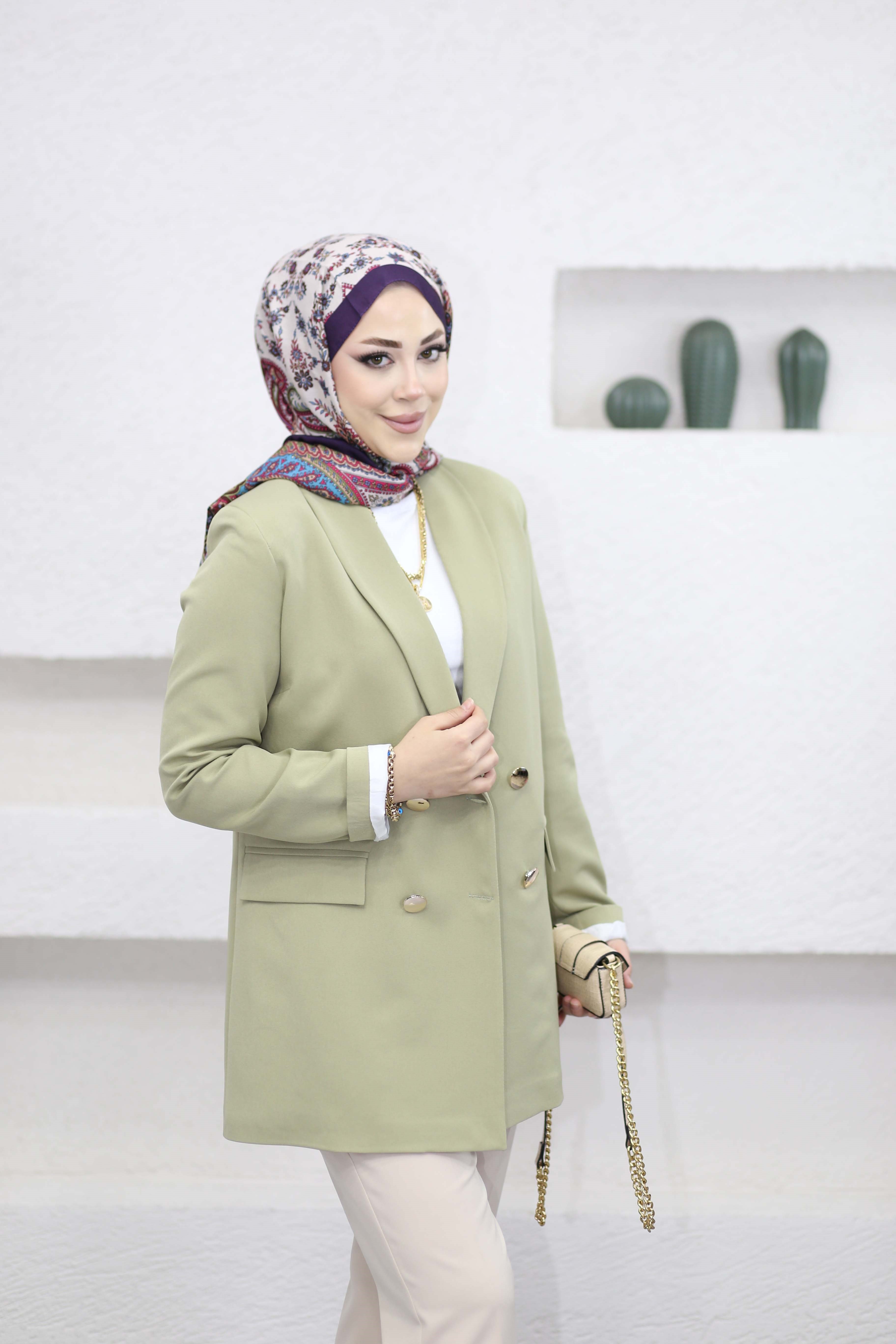 Düğmeli Ceket Olivie 1156
