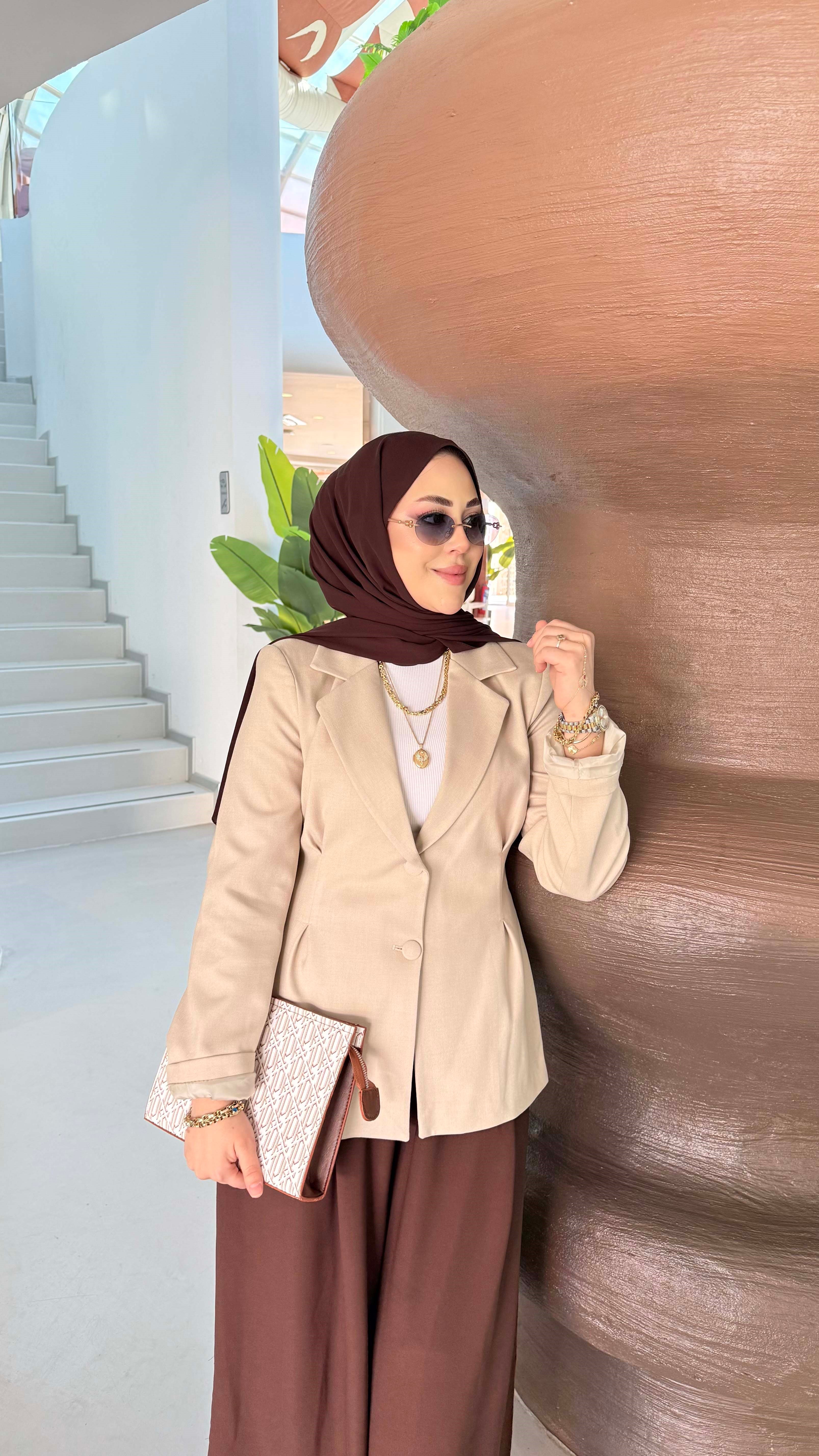 Pensli Blazer Ceket Bej 6048