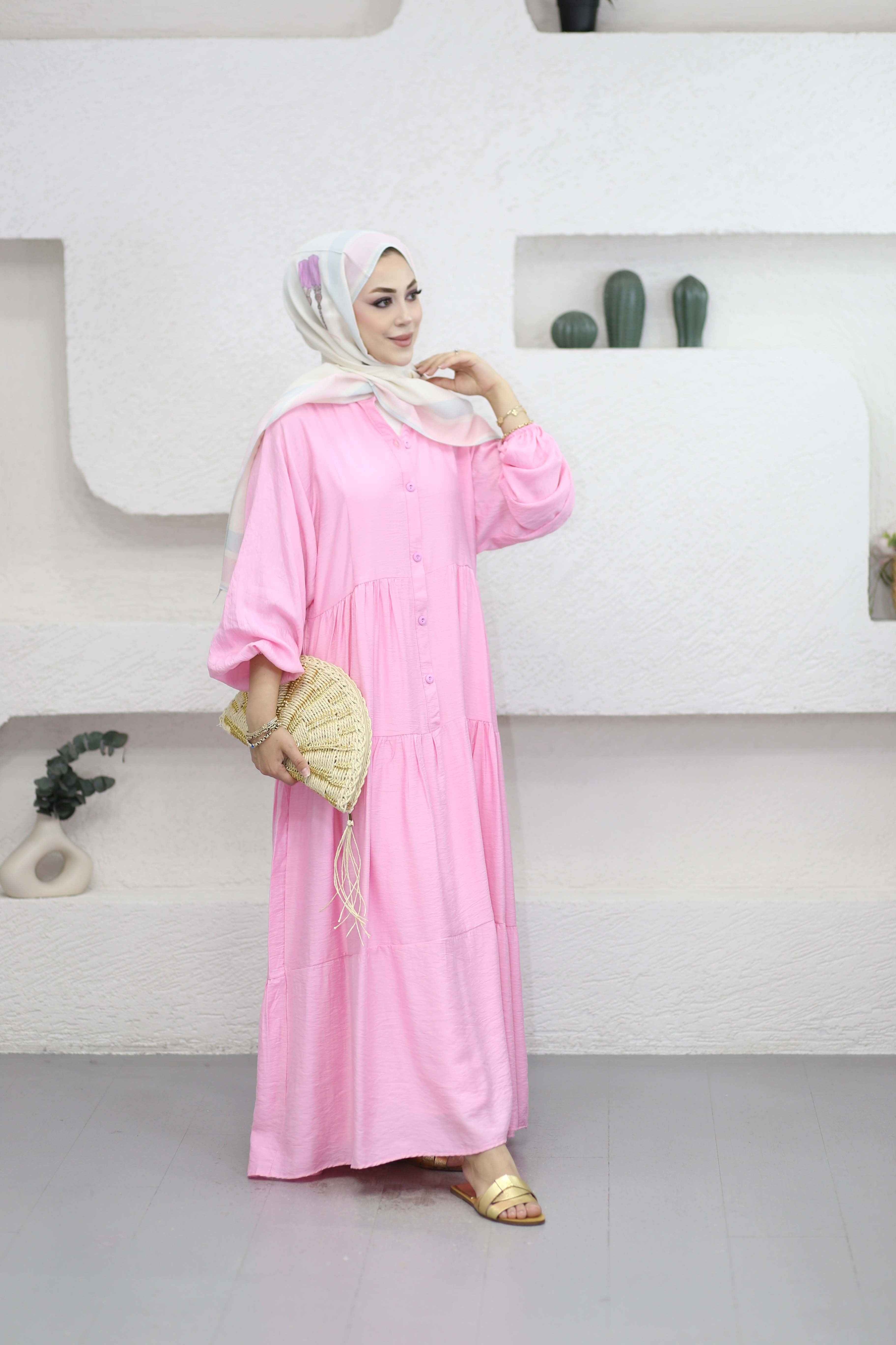 Pınar Elbise Pembe 2512