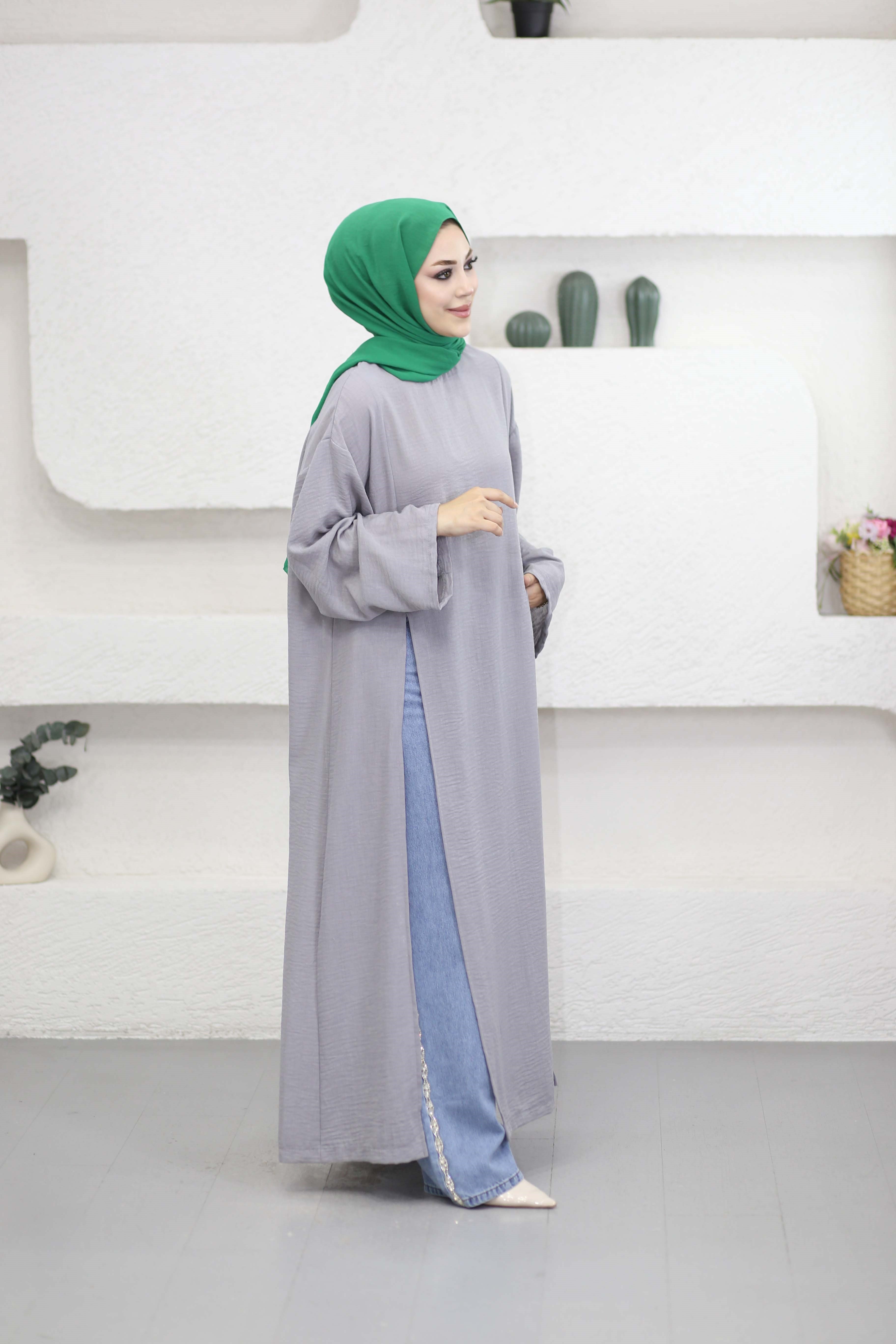 Berrin Tunik Gri 8494