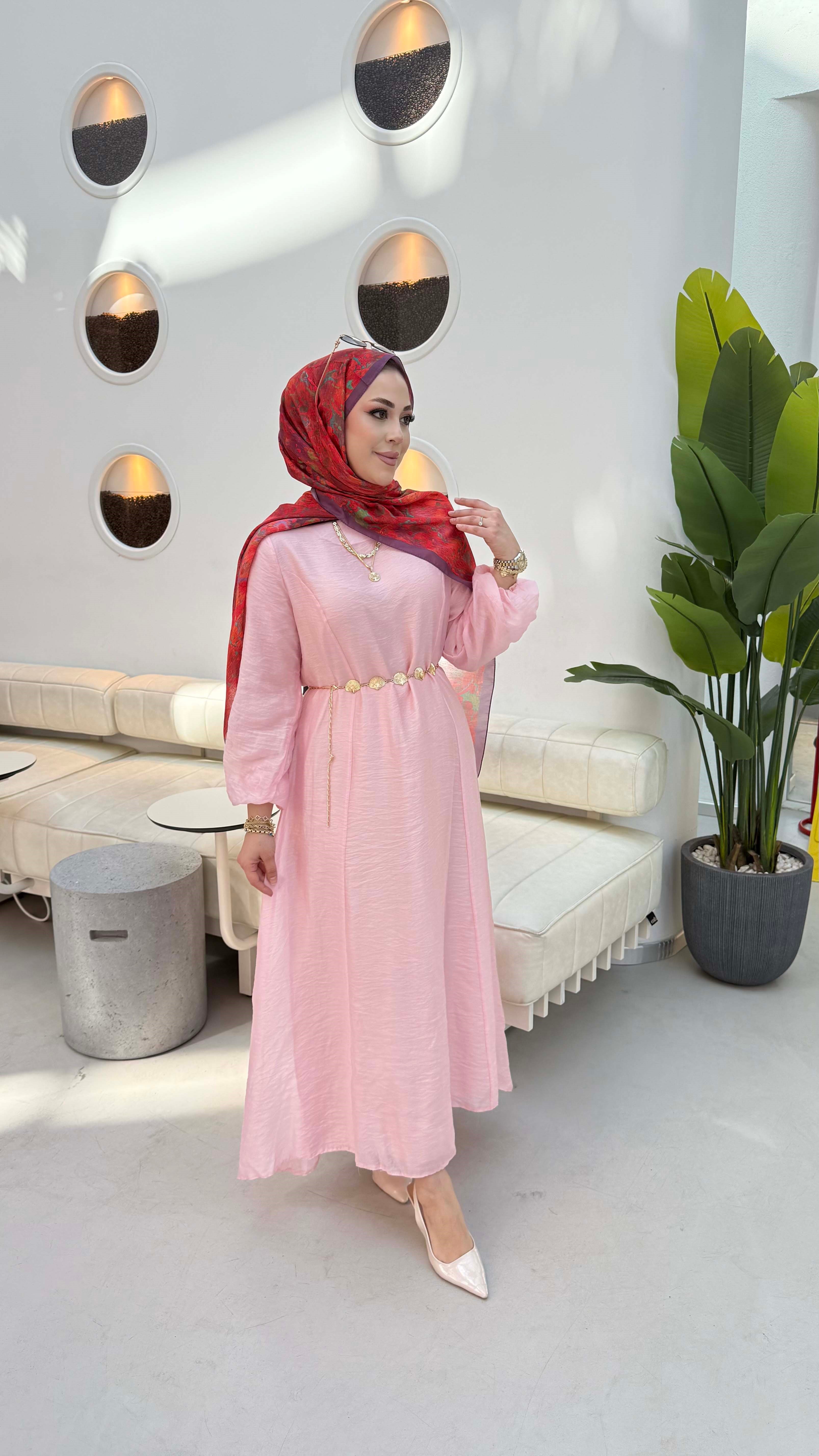 Esso Elbise Pembe 25138