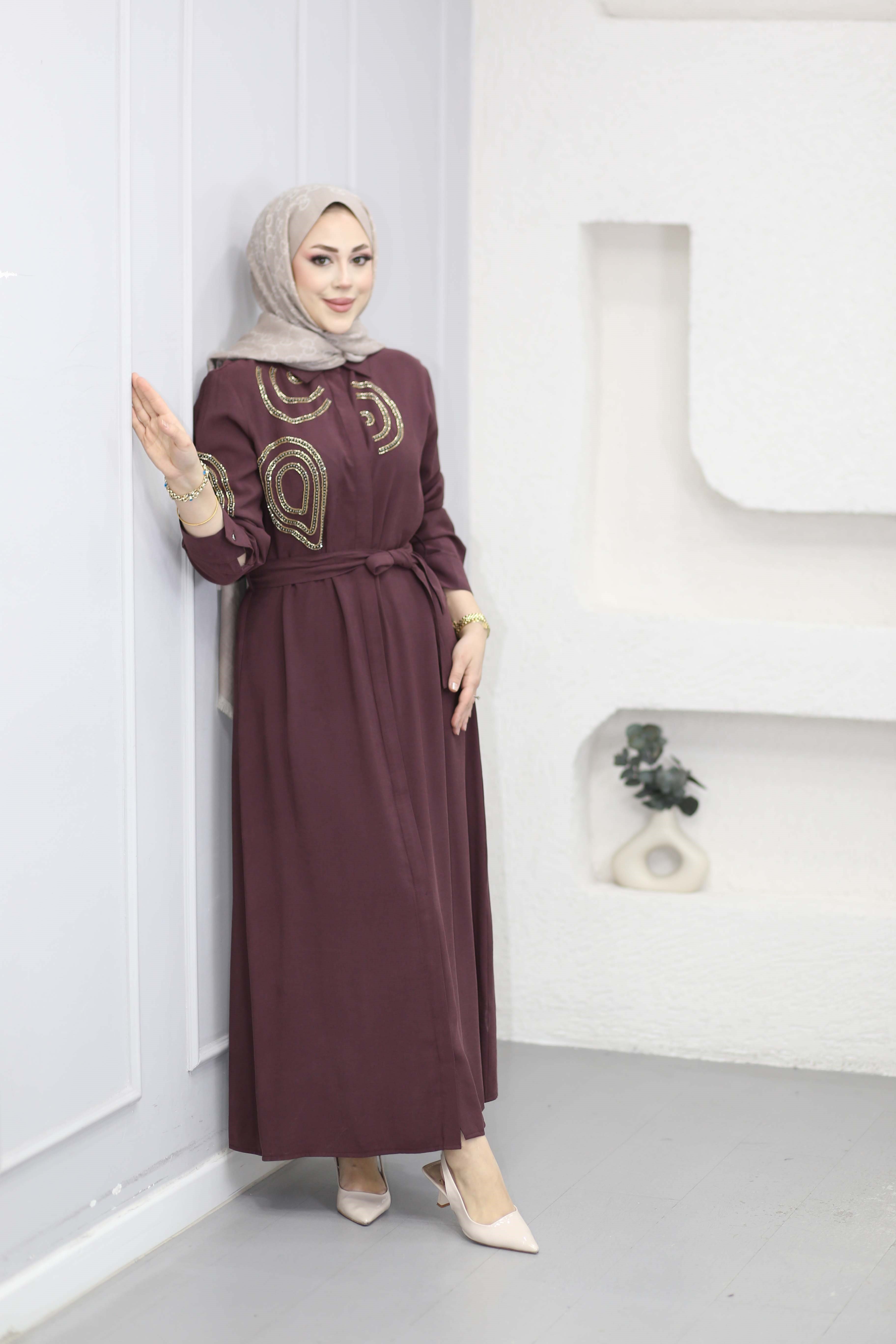 Asya Elbise Mürdüm 1502