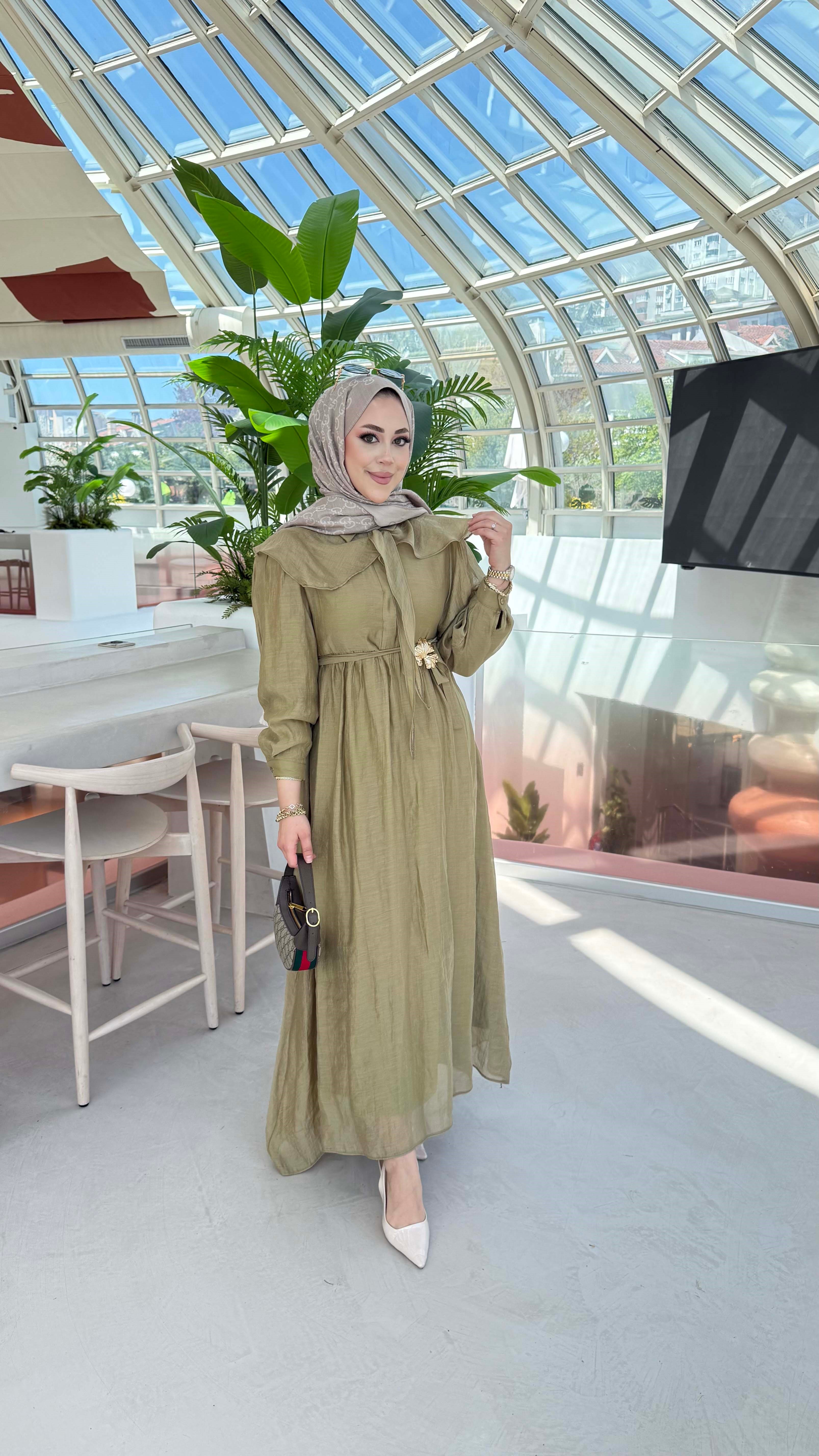 Mısır Elbise Yağ Yeşili 1254