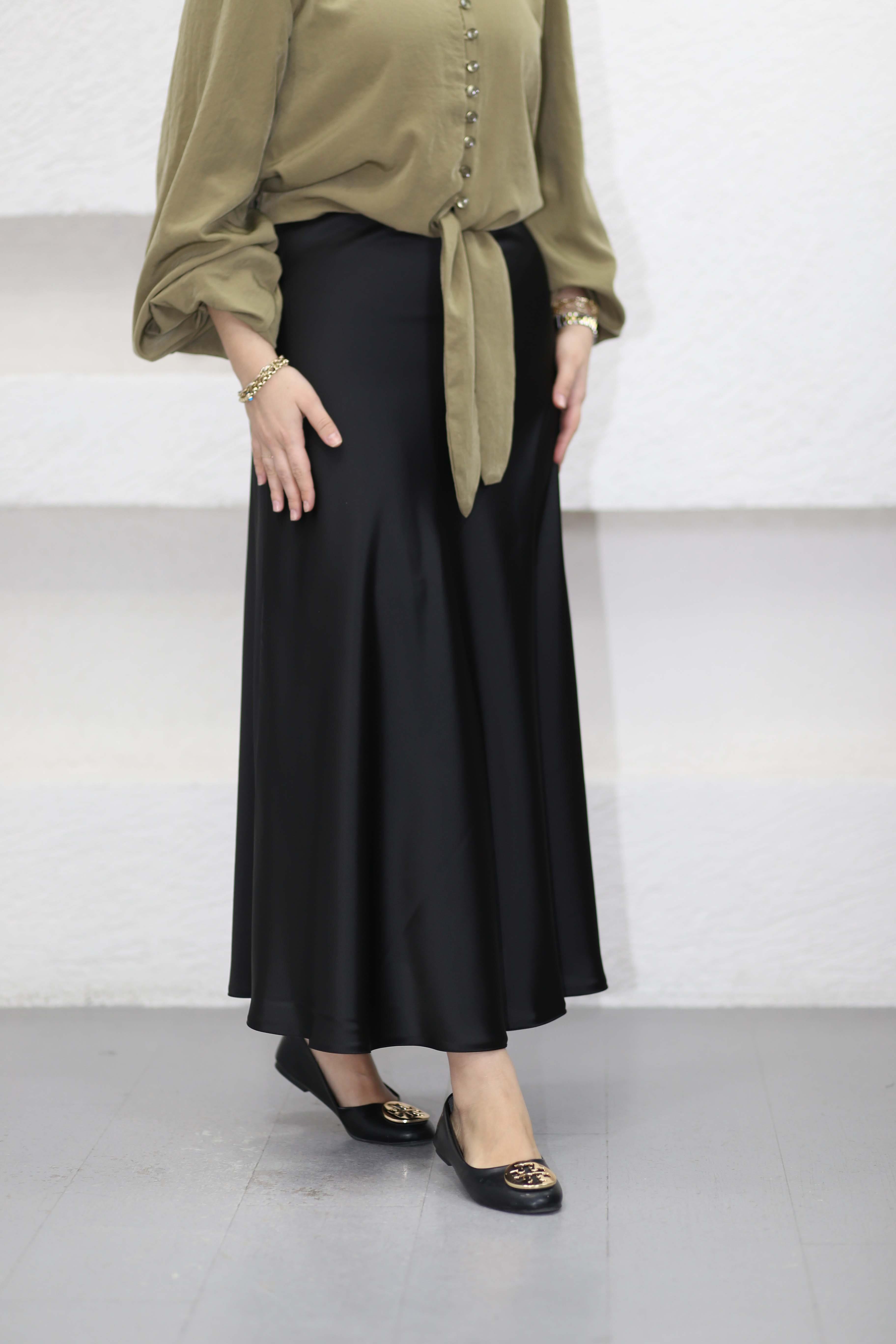 Saten Etek Siyah 447