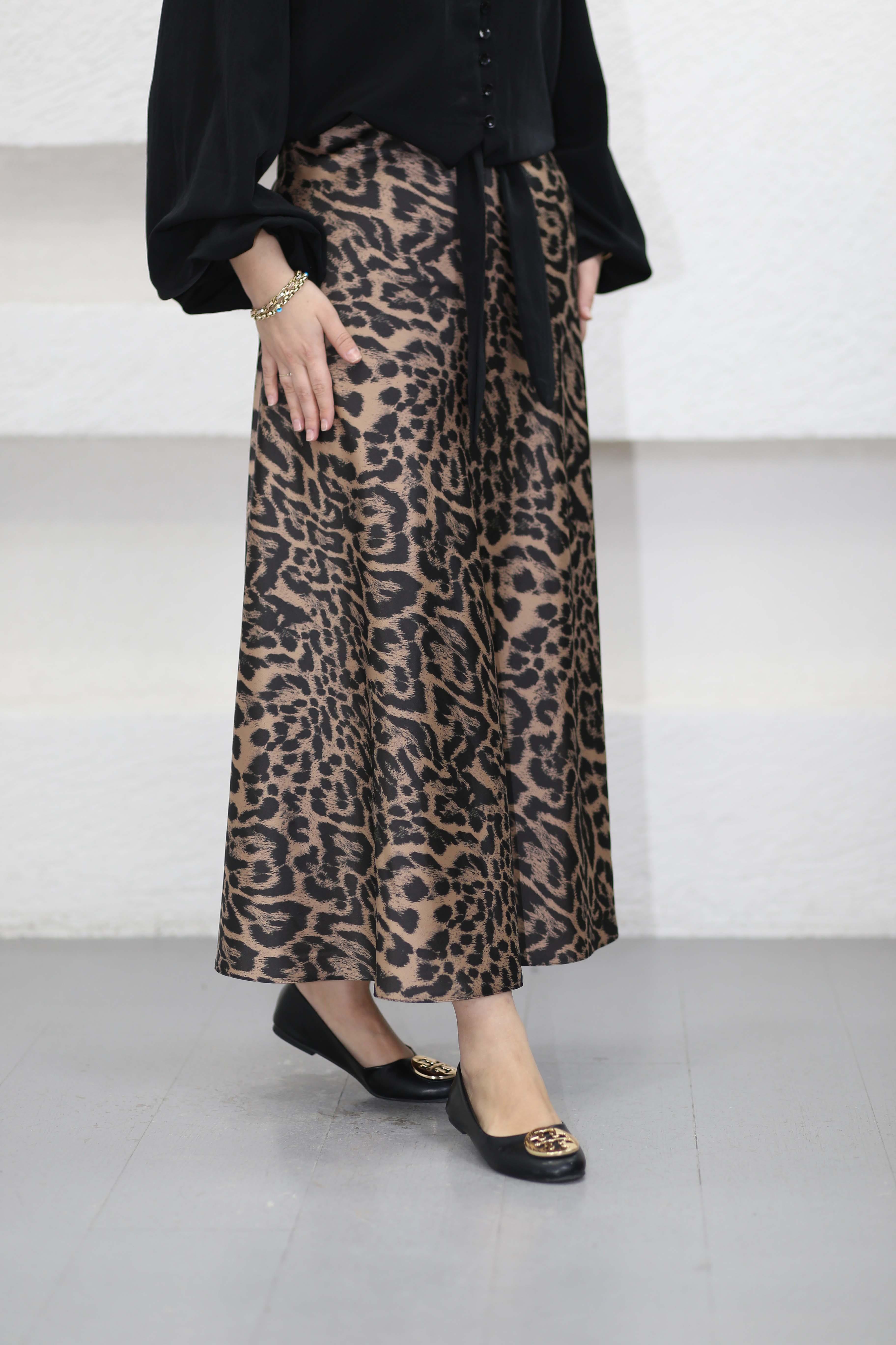 Leopar Saten Etek Leopar Desen 447