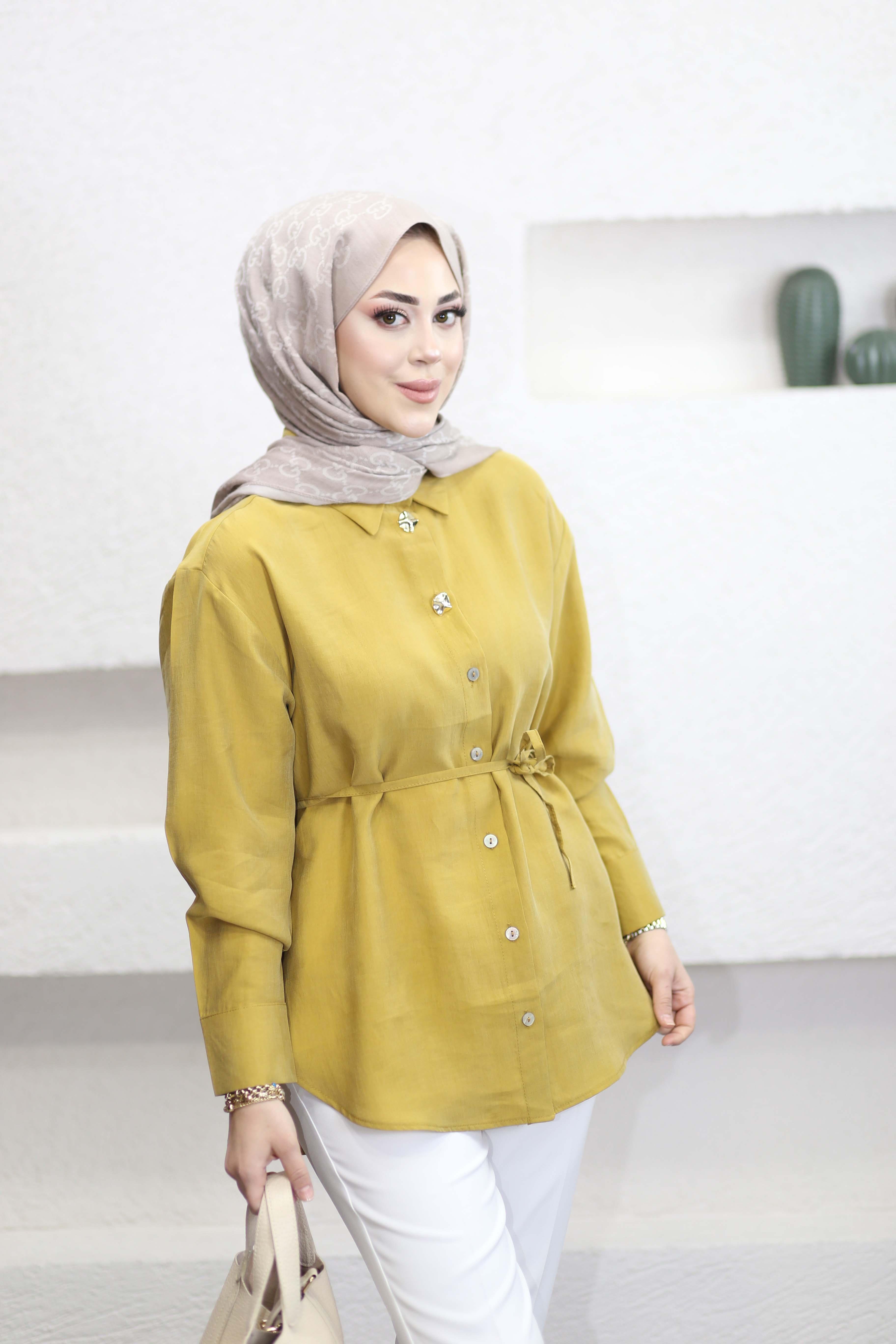 Fidan Gömlek Hardal 6361