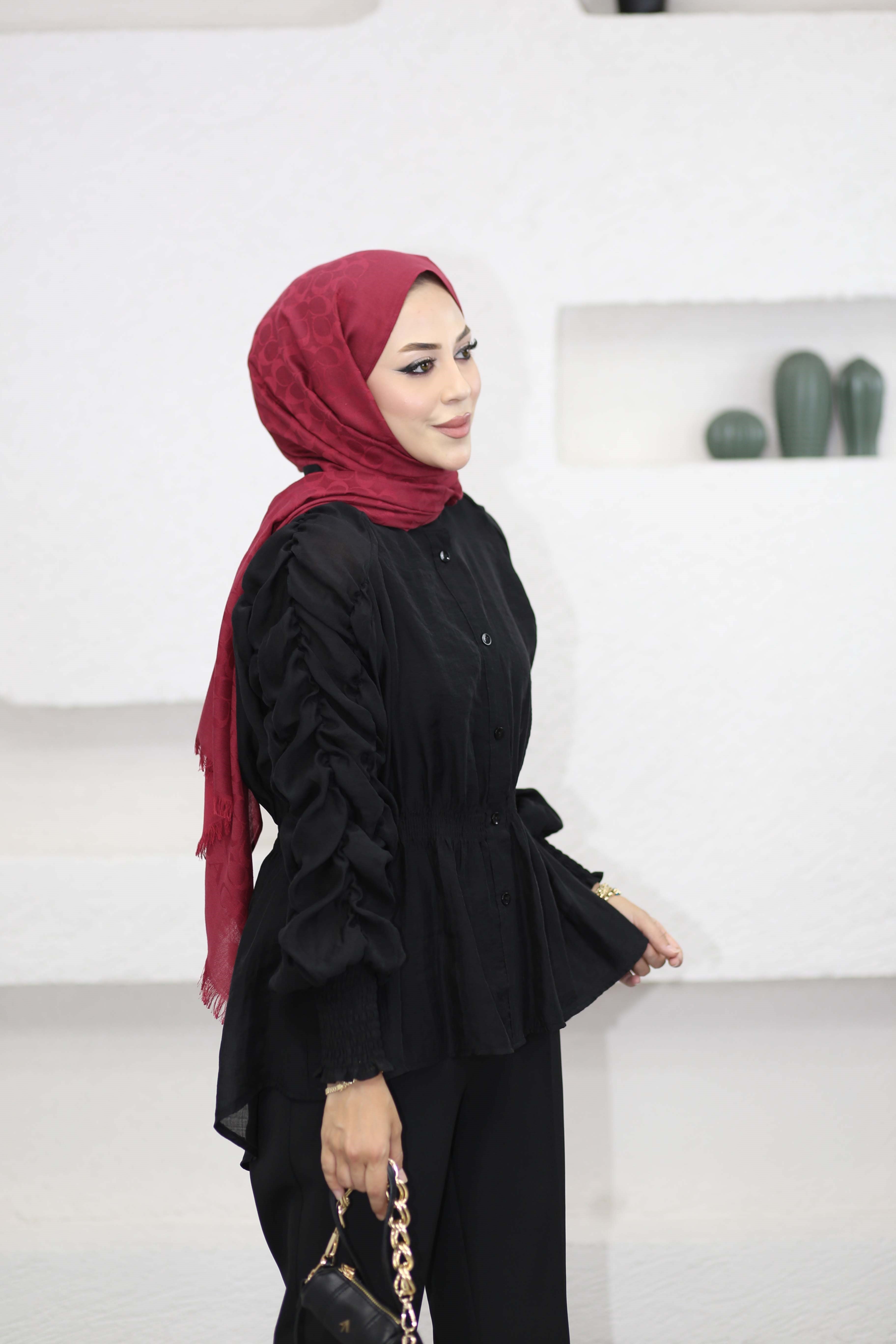 Kısra Gömlek Siyah 2252