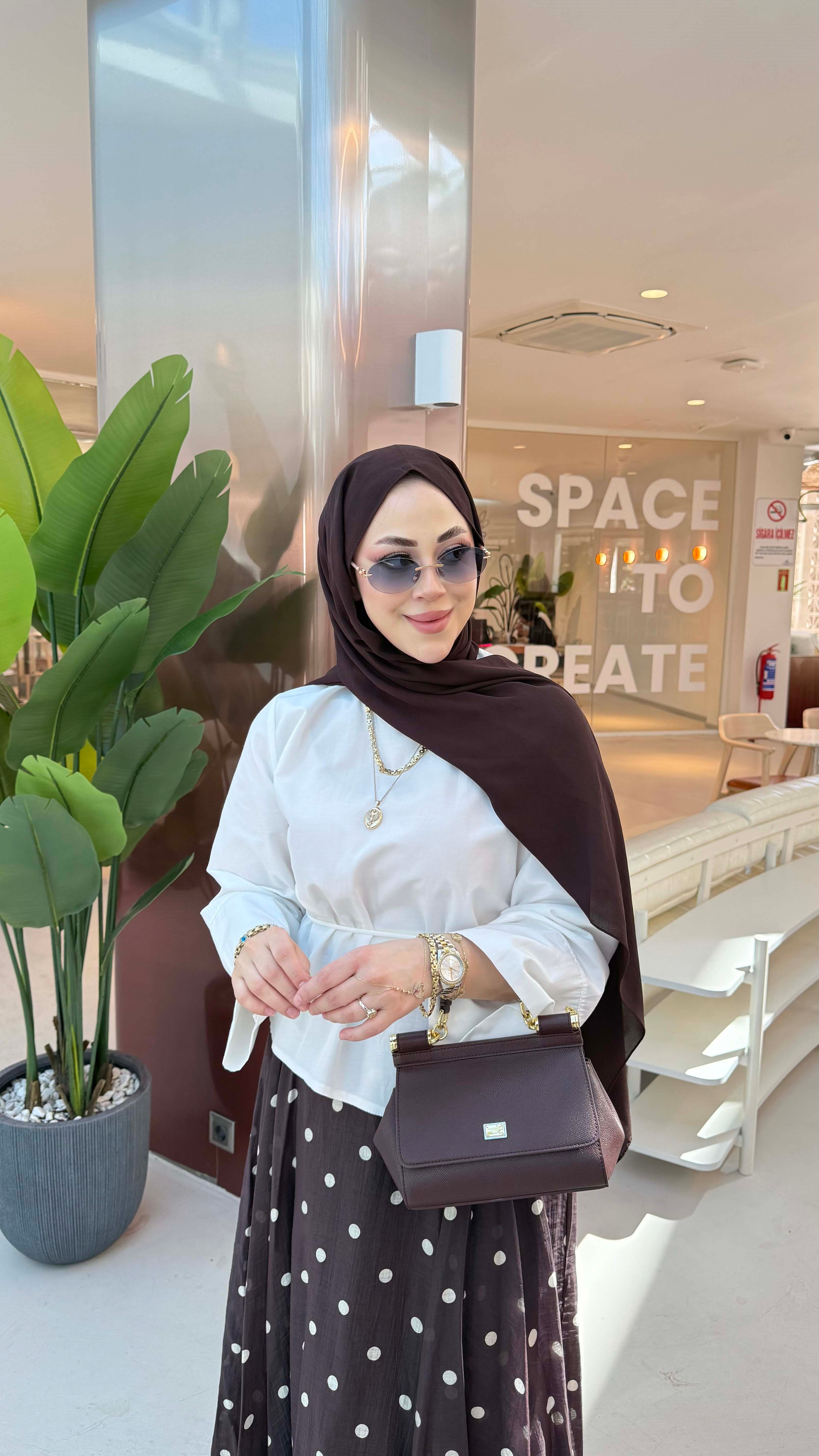 Asimetrik Kesim Gömlek Beyaz 5266