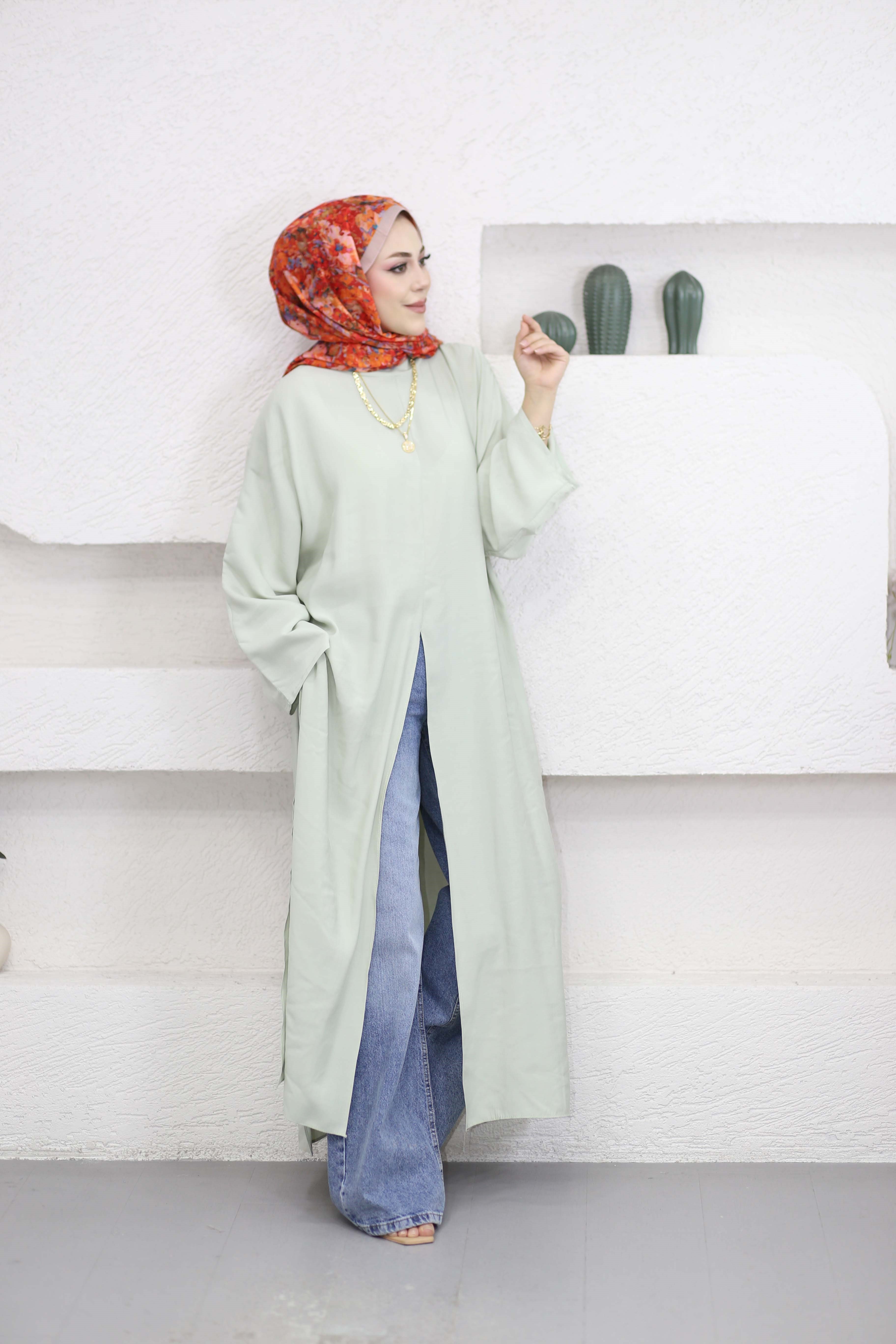 Feraye Tunik Mint 2797