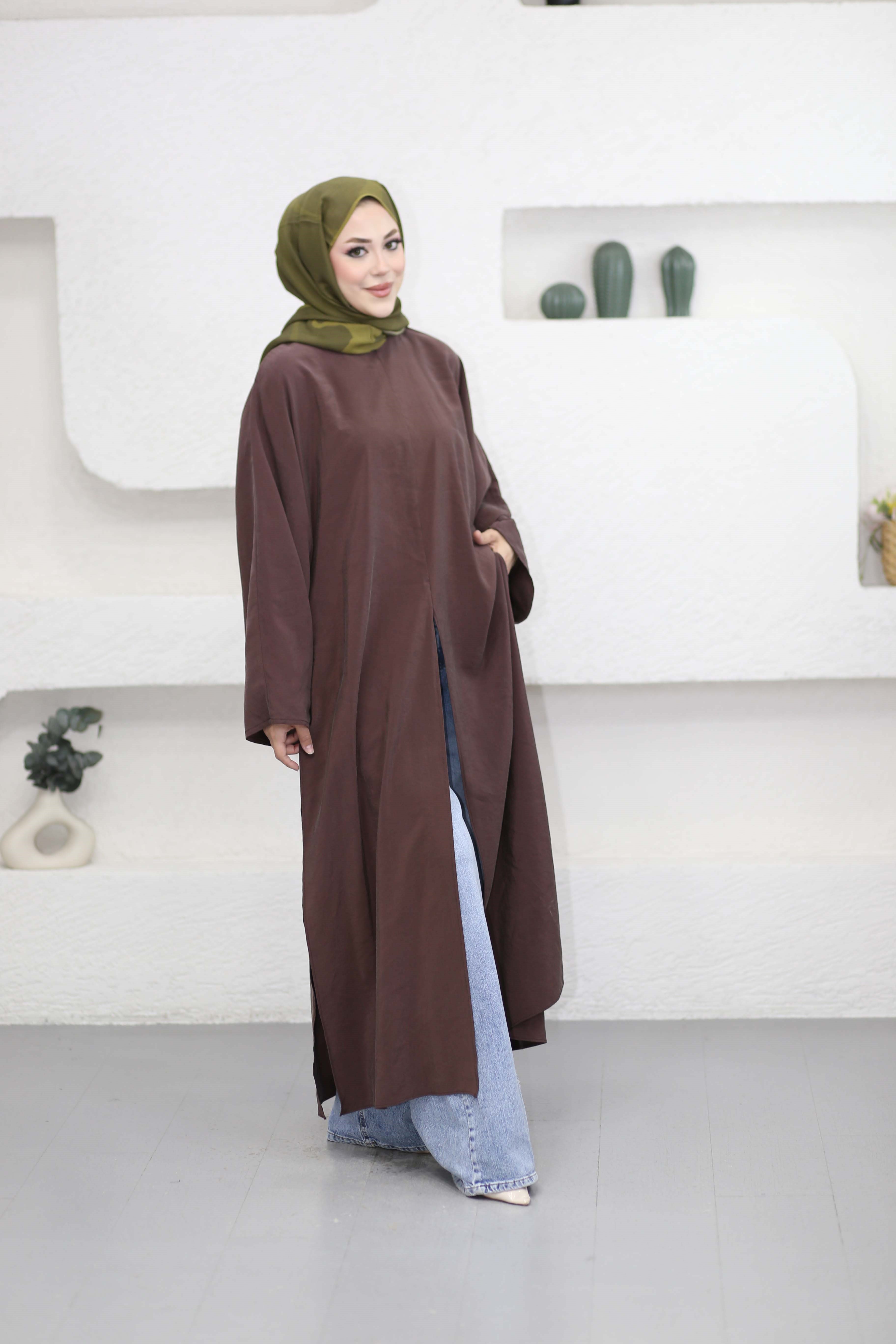 Feraye Tunik Kahverengi 2797