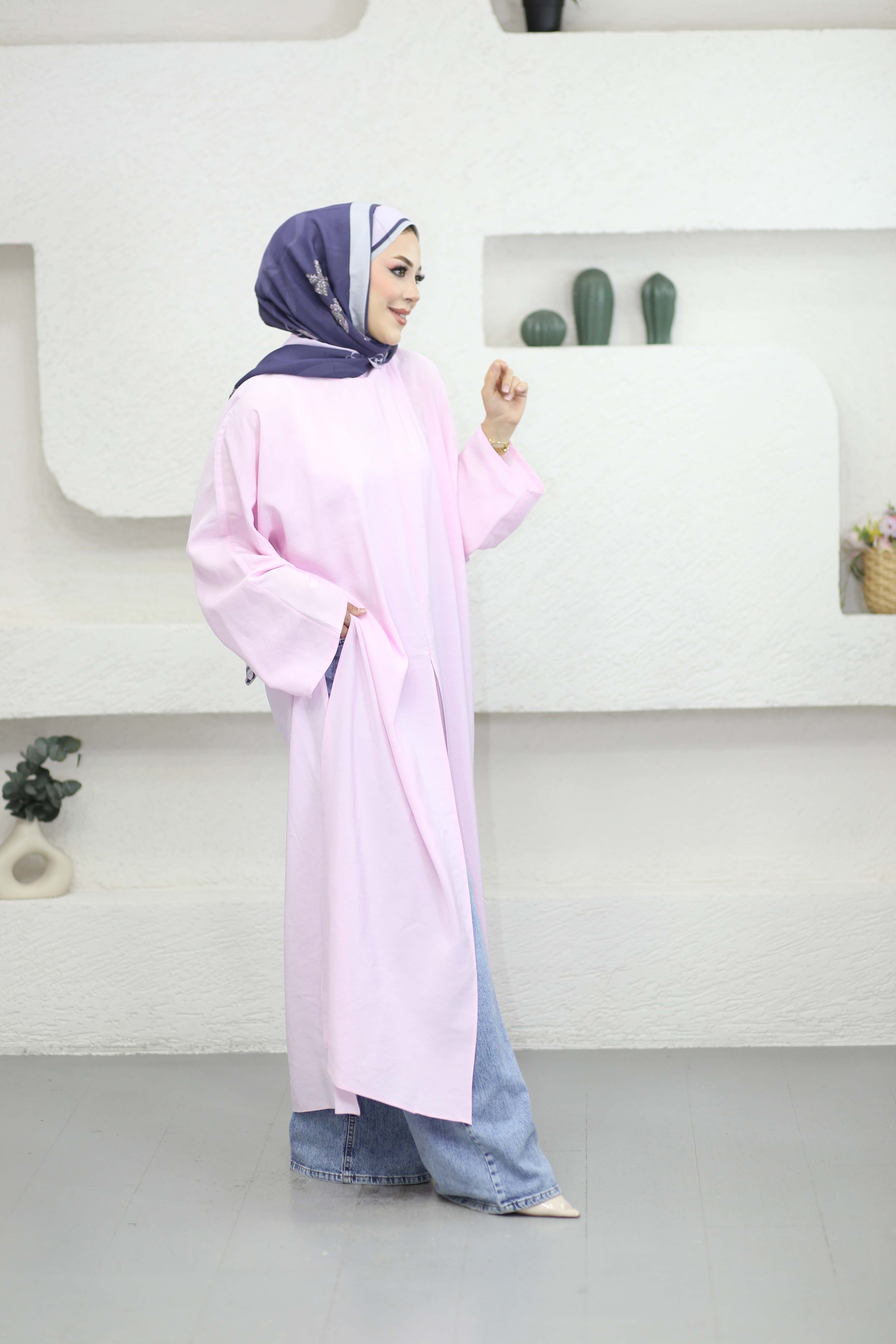Feraye Tunik Pembe 2797